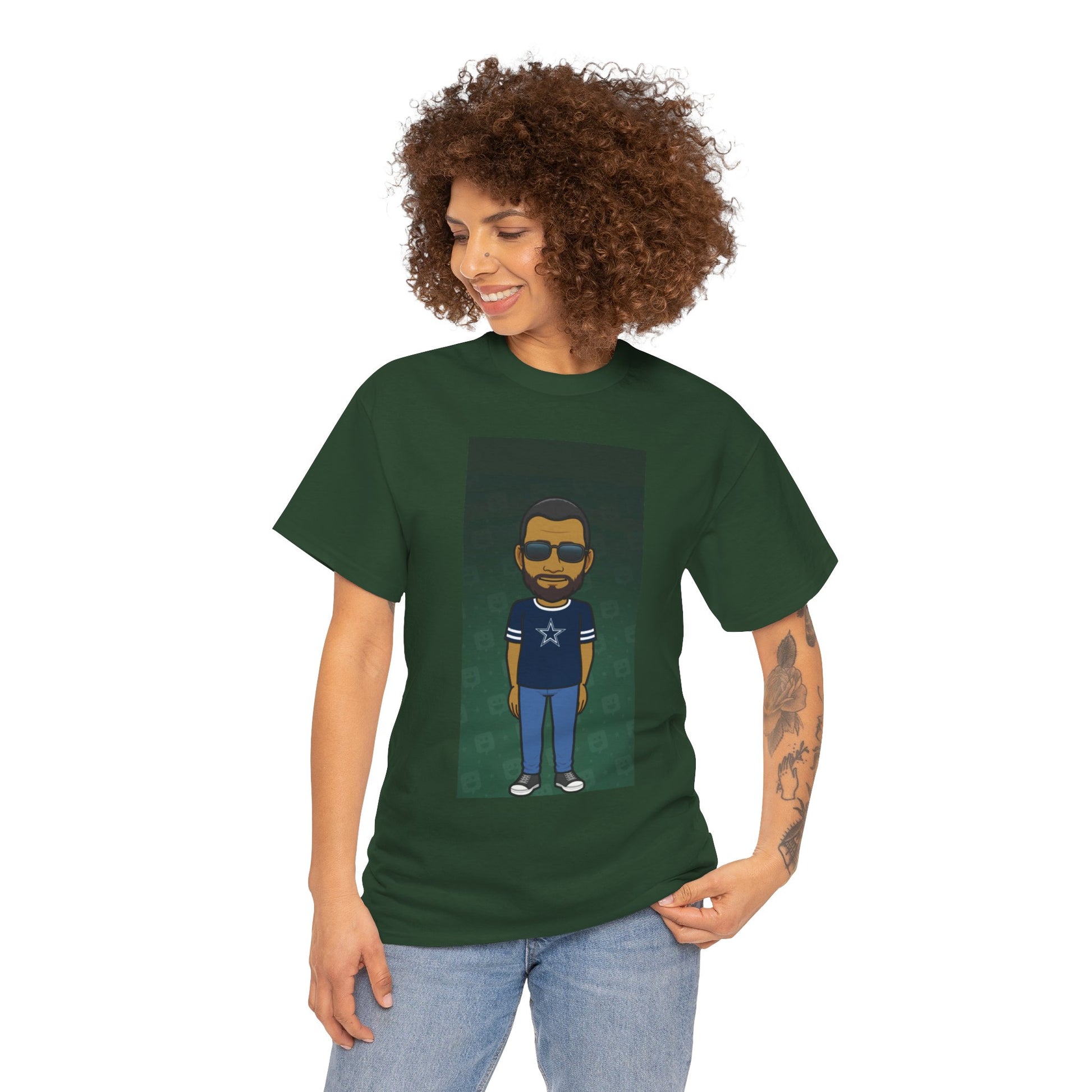 Cartoon Guy Graphic Tee — Personalized Avatar Shirt Printify