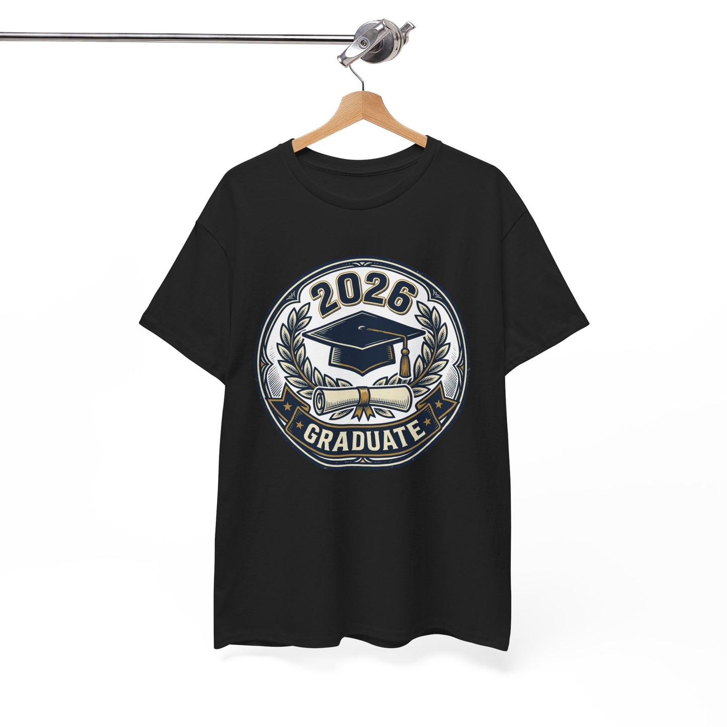 2026 Graduate T-Shirt — Graduation Cap Emblem Tee