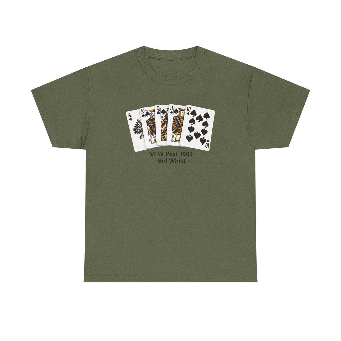 Bid Whist Card Tee — VFW Post 1501 Poker Night T-Shirt