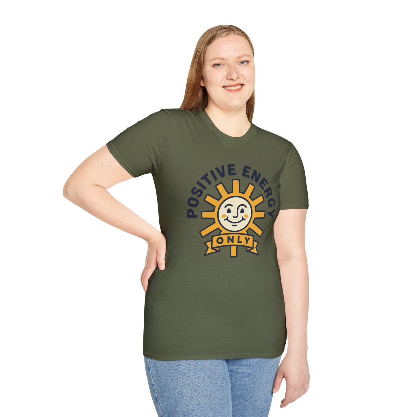 Positive Energy T-Shirt — Sunny 'Positive Energy Only' Graphic Tee
