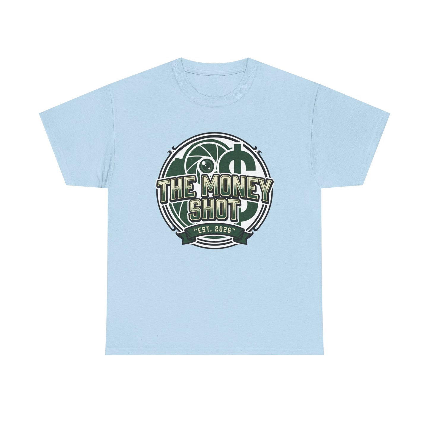 The Money Shot Graphic Tee — Retro Dollar Logo T-Shirt