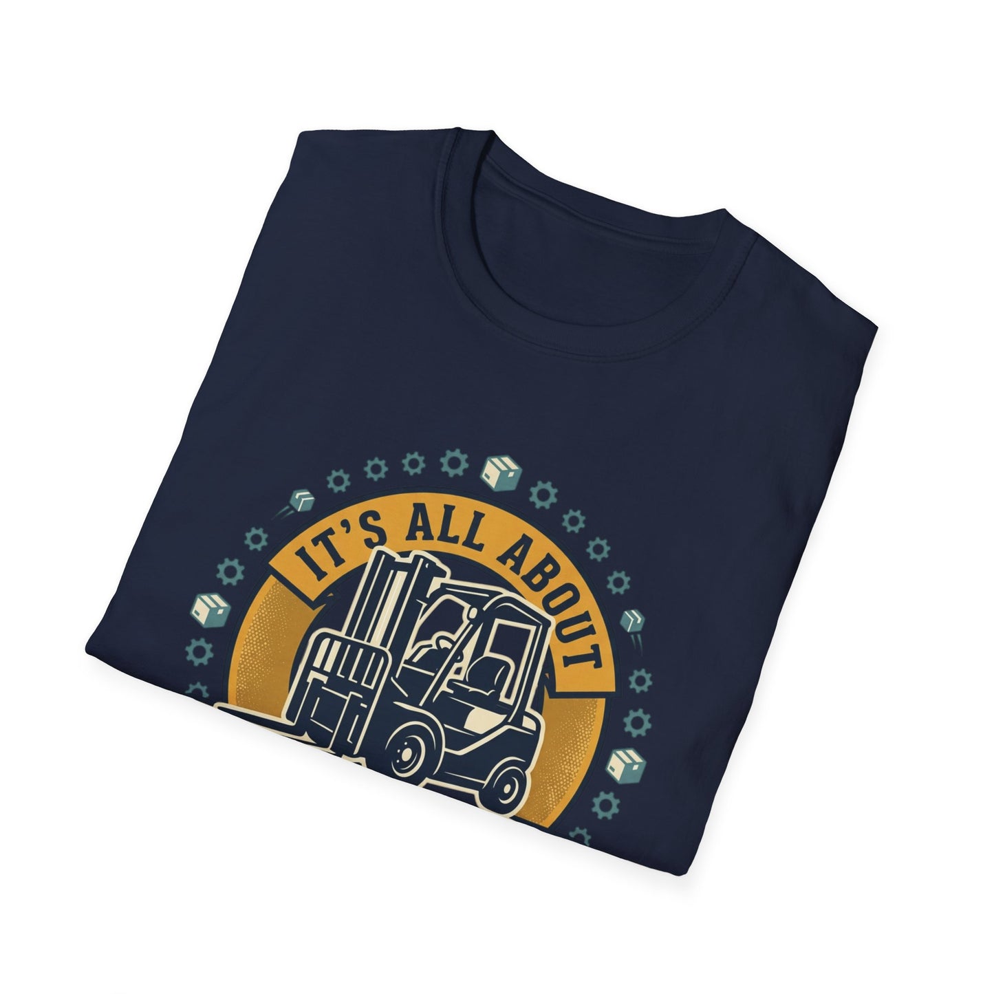 Moving Company T-Shirt — "It's All About Moving Units" Forklift Logo