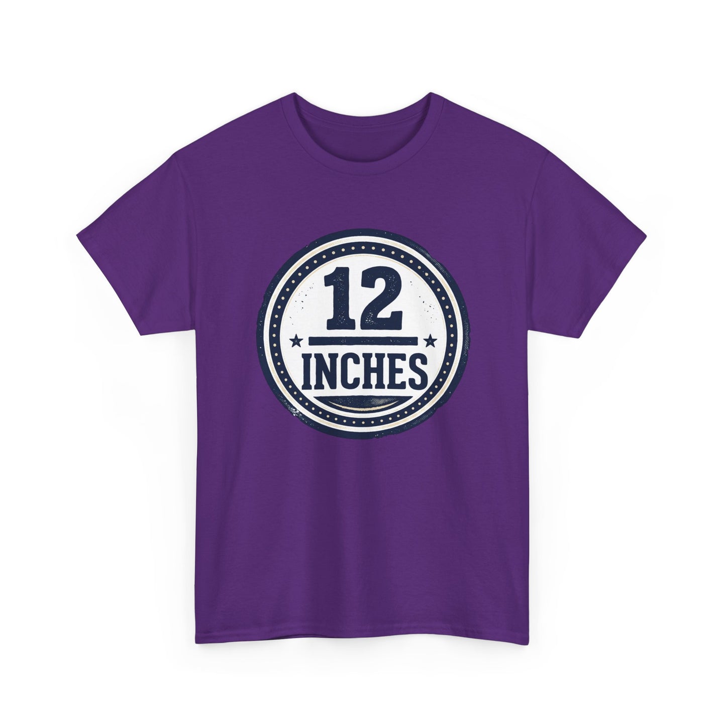 12 Inches Badge T-Shirt — Vintage Stamp Graphic Tee
