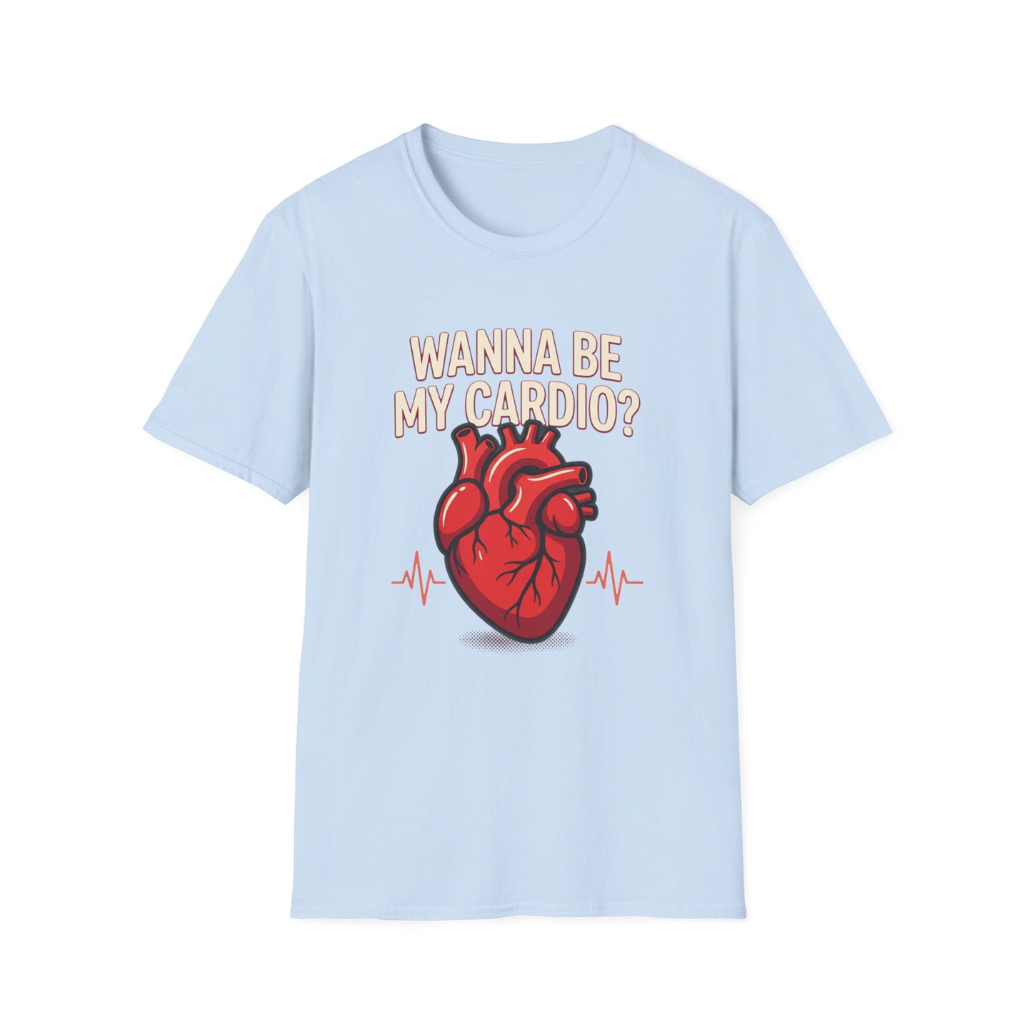 Wanna Be My Cardio? T-Shirt — Cute Anatomical Heart Graphic Tee