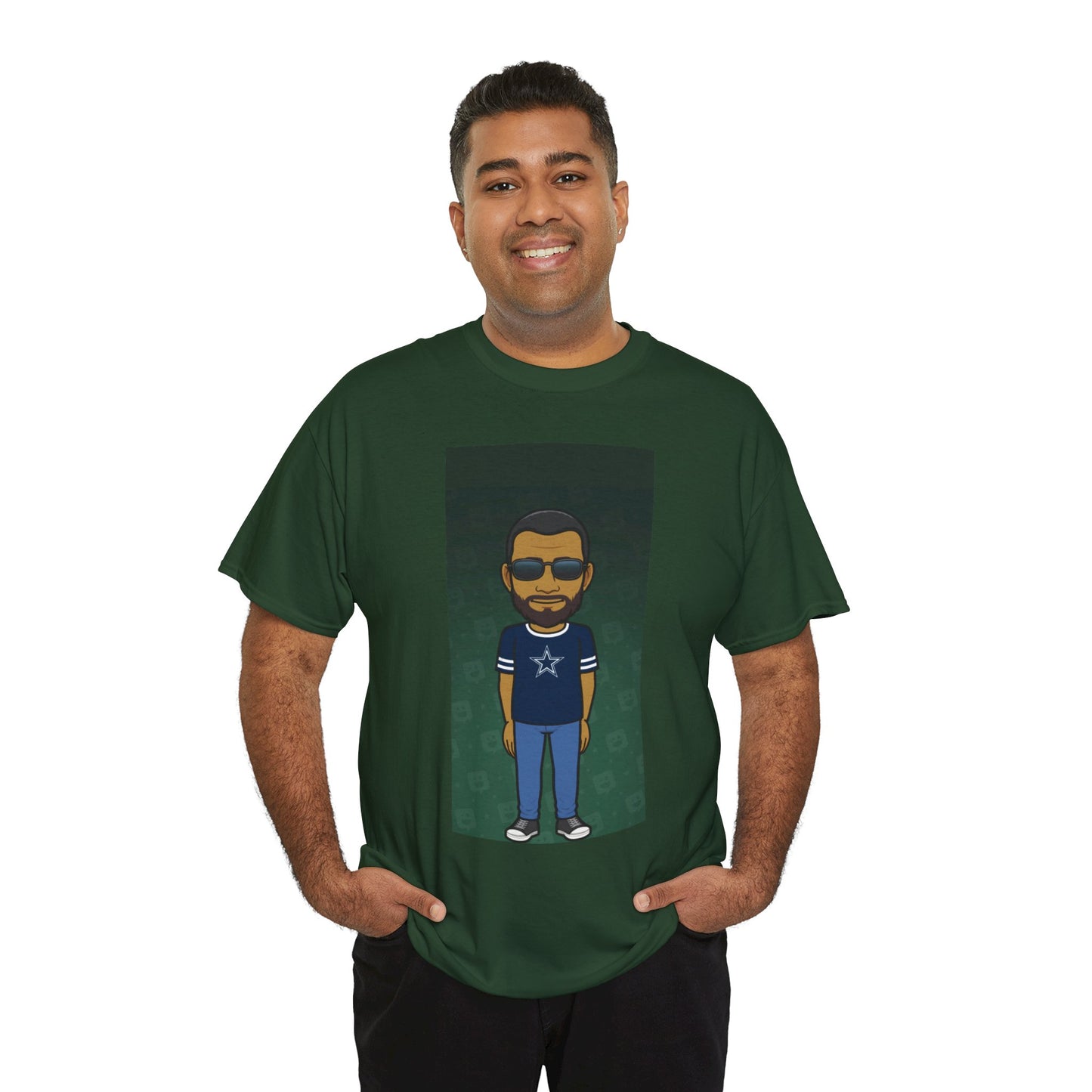Cartoon Guy Graphic Tee — Personalized Avatar Shirt Printify
