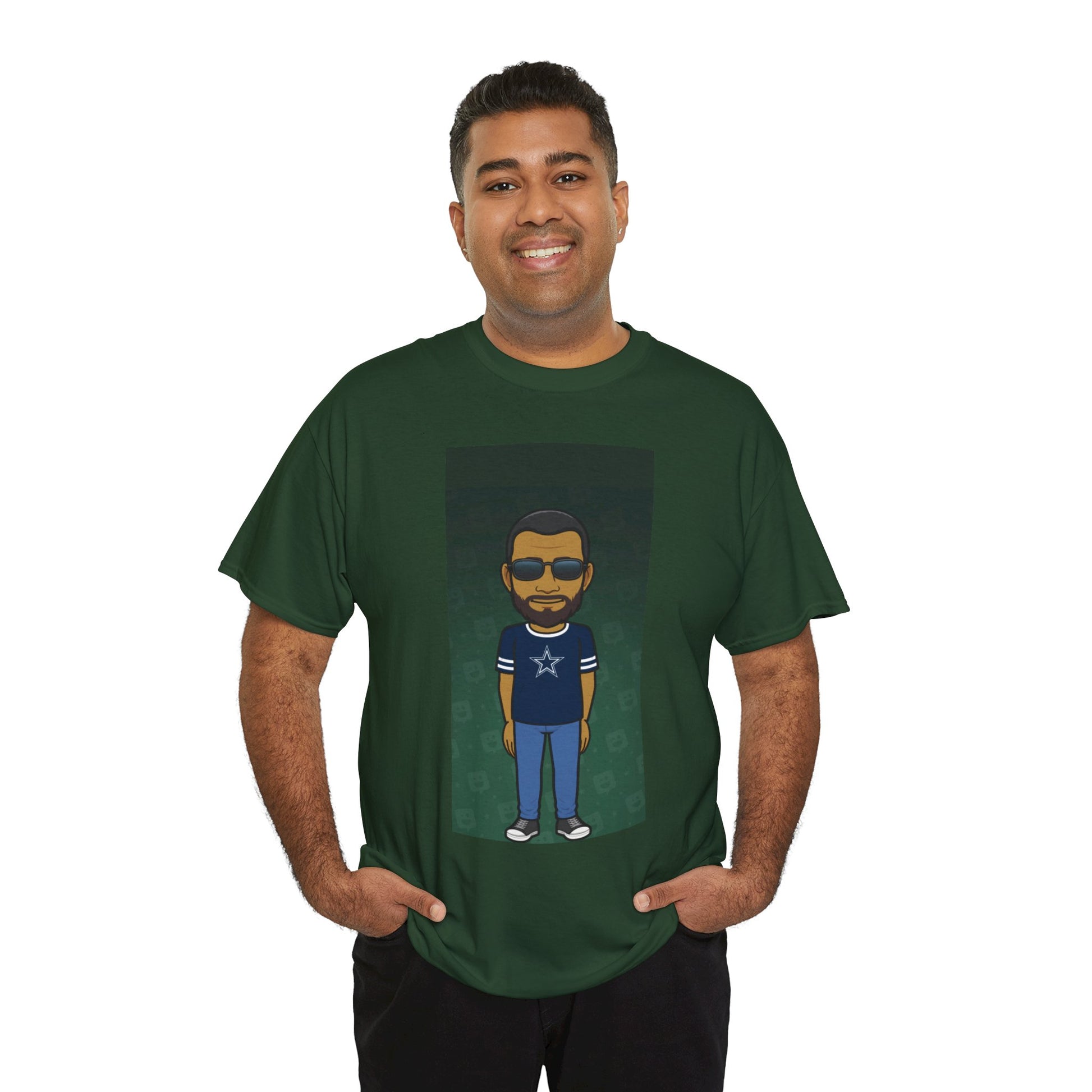 Cartoon Guy Graphic Tee — Personalized Avatar Shirt Printify