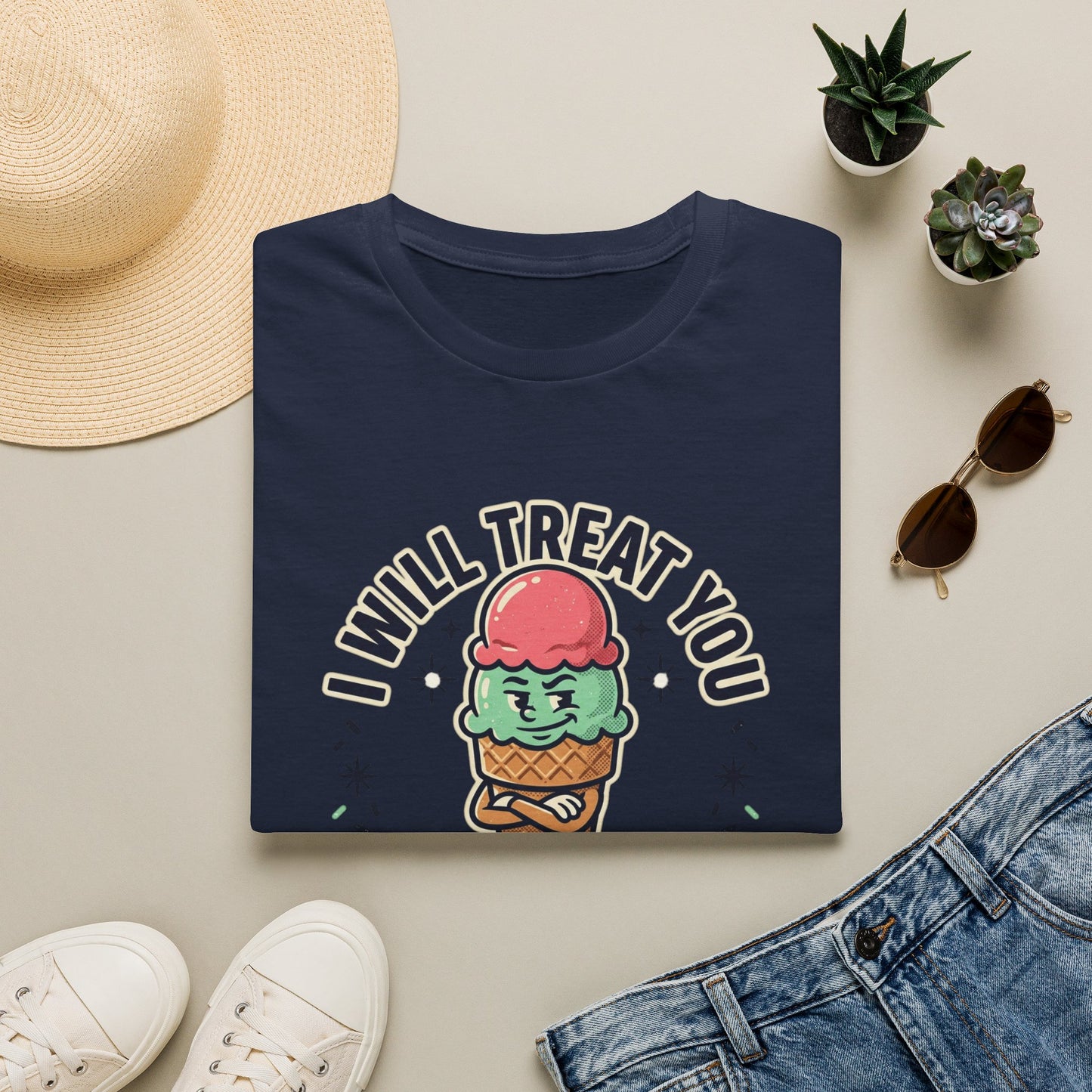 I Will Treat You Like An Ice Cream Cone T-Shirt — Cute Ice Cream Graphic Tee