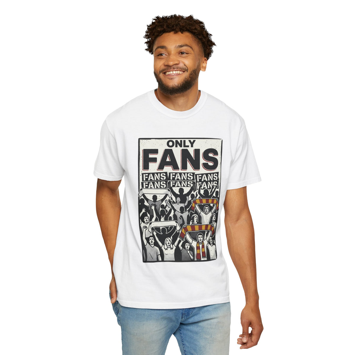 Only Fans Crowd Graphic T-Shirt — Vintage Sports Fan Tee