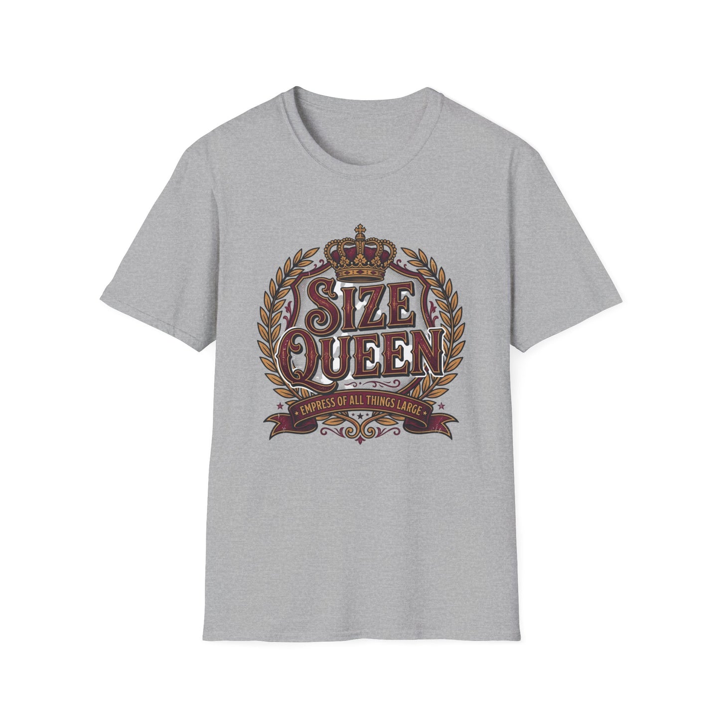 Size Queen T‑Shirt — Vintage Crown Graphic Tee Printify