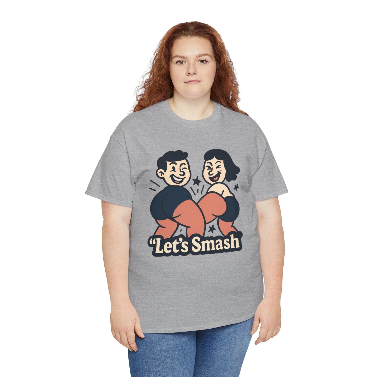 Let's Smash Tee — Retro Couples Valentine's T-Shirt