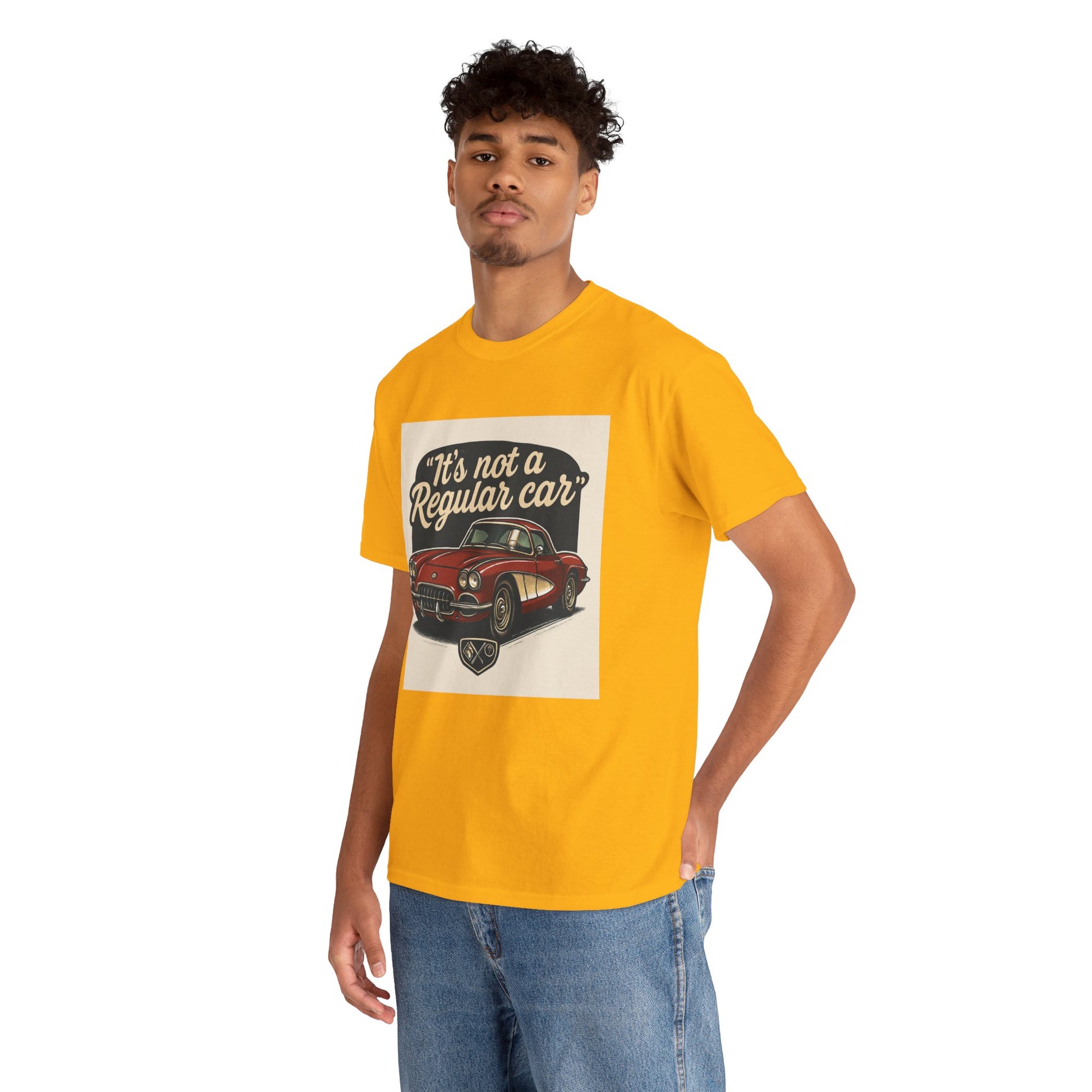 Classic Car Tee — "It's Not a Regular Car" Vintage Muscle Car Shirt Printify