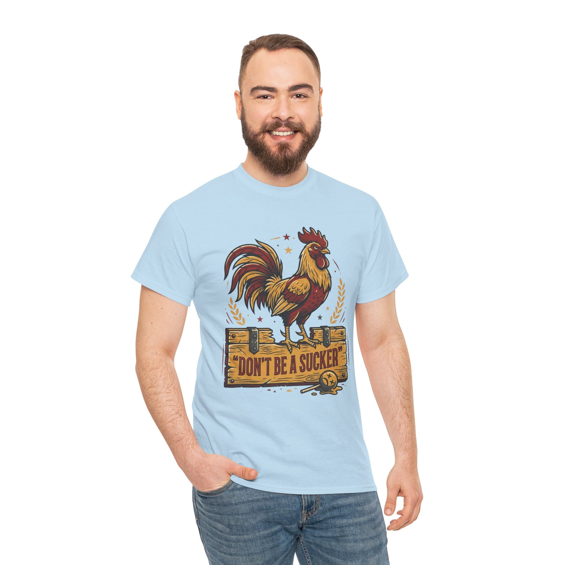 Rooster 'Don't Be a Sucker' Graphic Tee Printify
