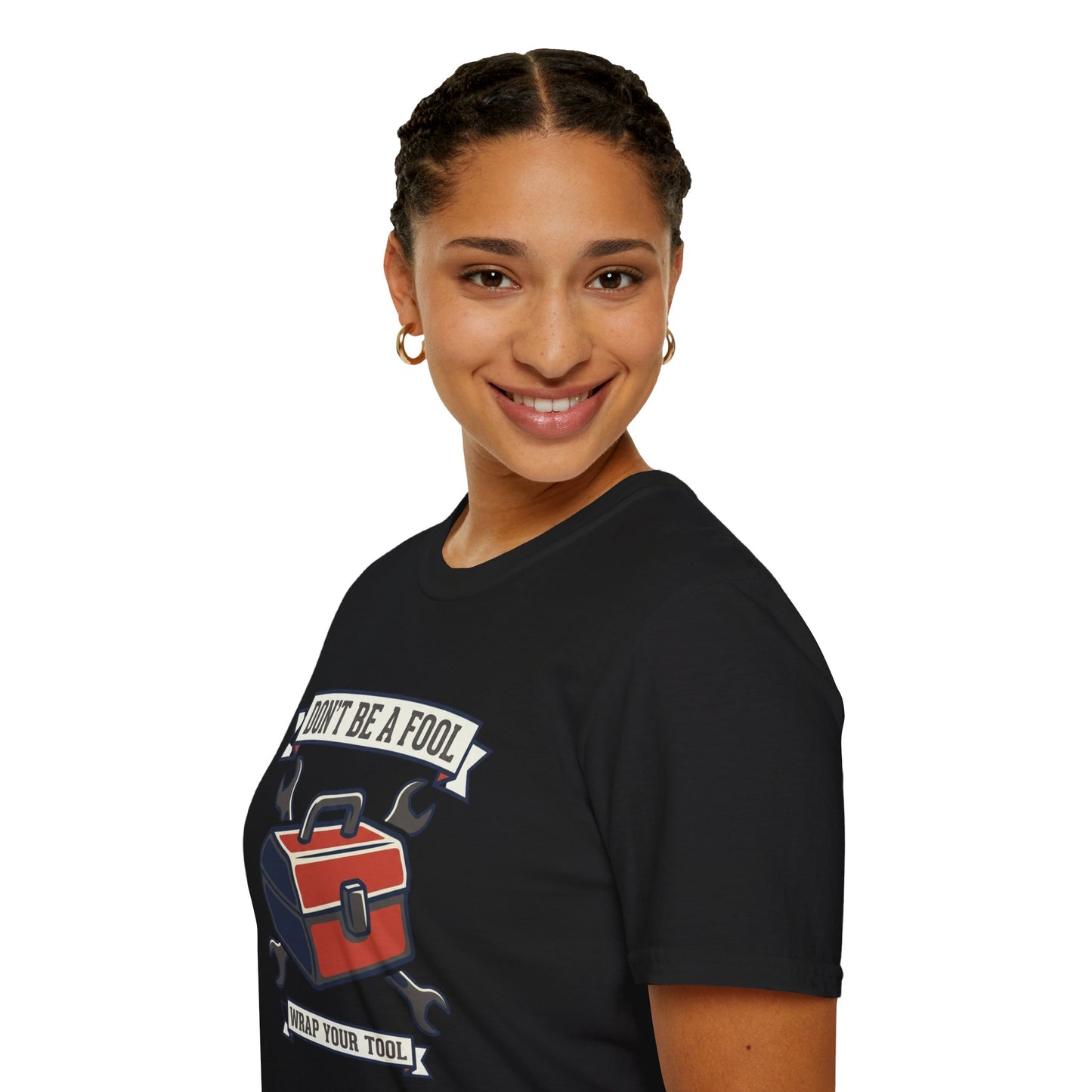 Don't Be a Fool Toolbox T‑Shirt — Wrap Your Tool Shirt for Mechanics & DIYers