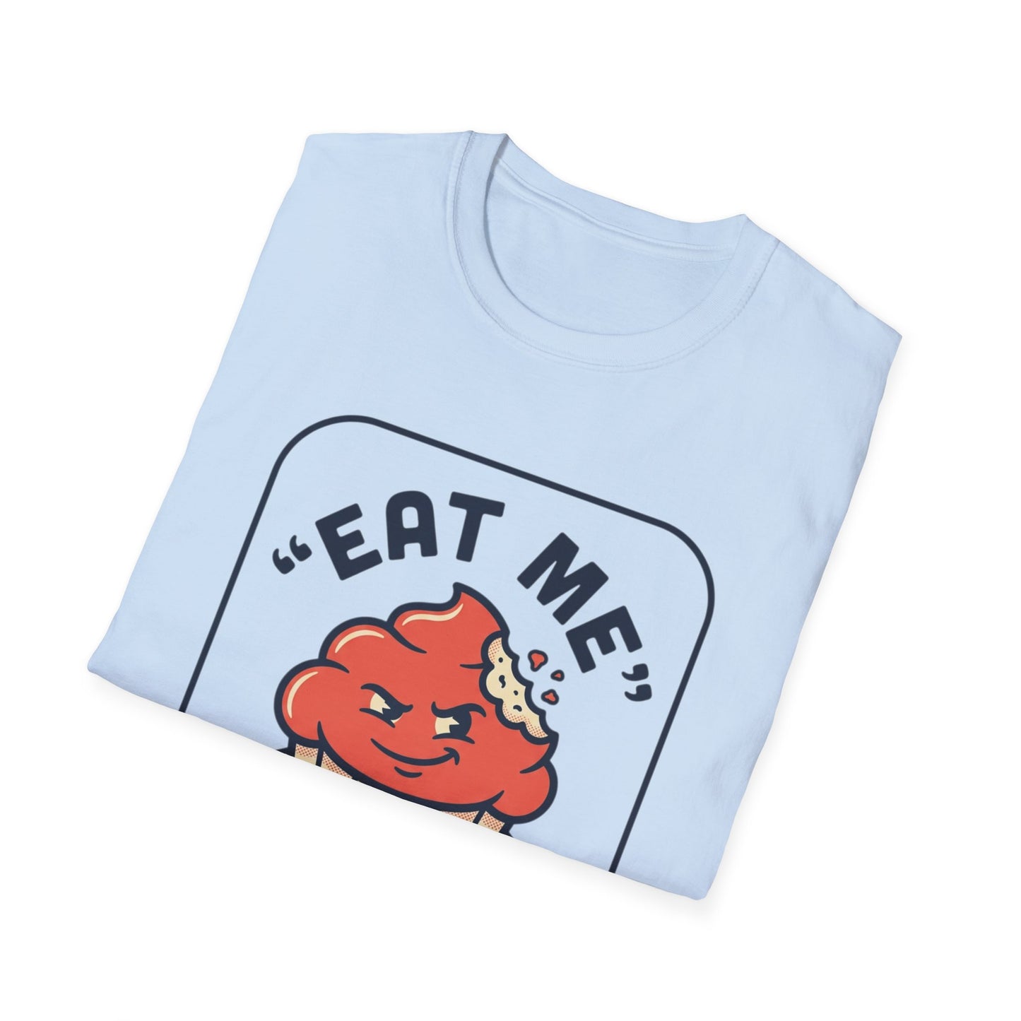 Cupcake Graphic T-Shirt — "Eat Me" Retro Dessert Tee