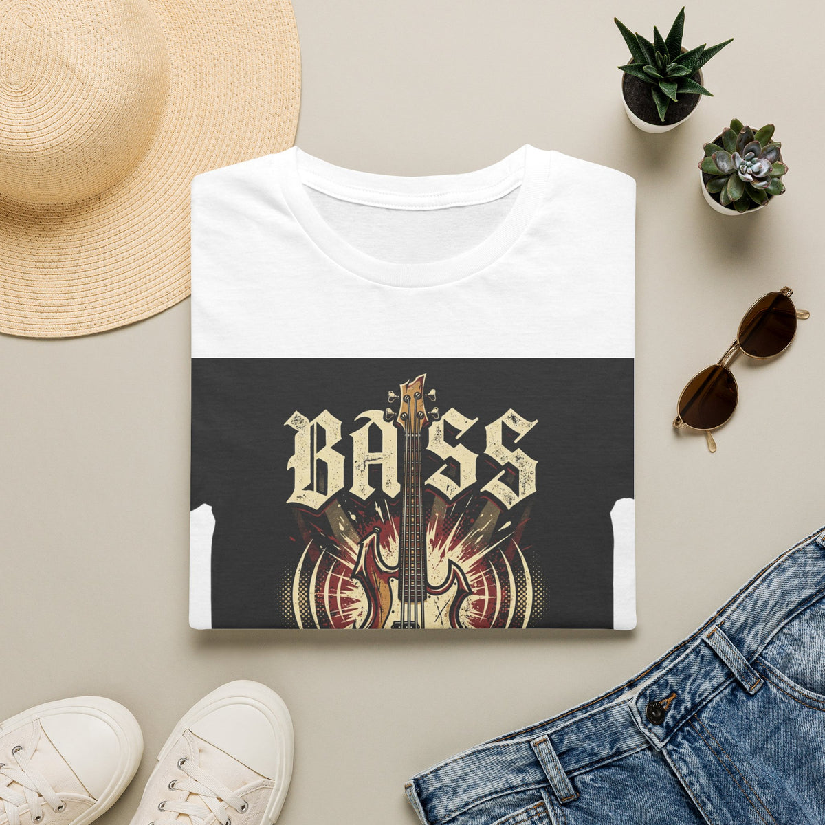 Bass Guitar T-Shirt — "Bass: If You Got It, Crank It Up!" Rock Music Tee