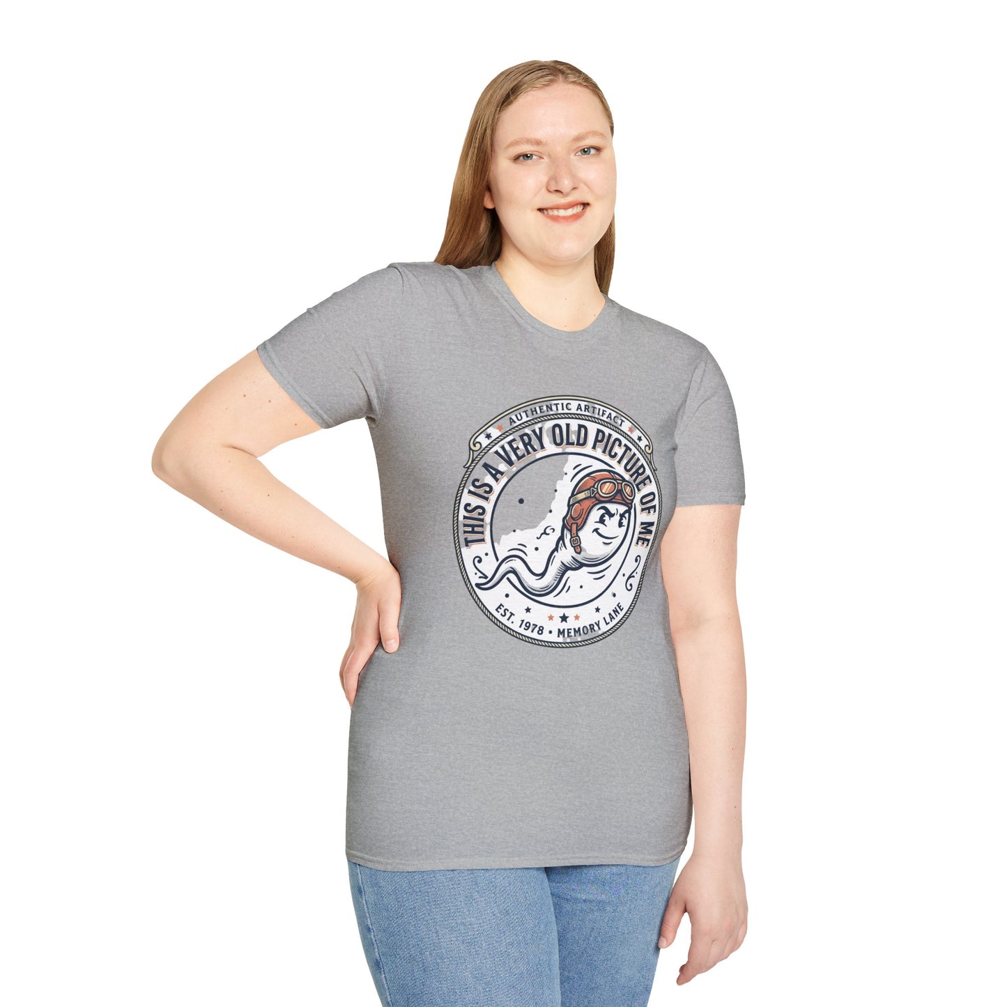 "This Is A Very Old Picture Of Me" Retro Marine Tee