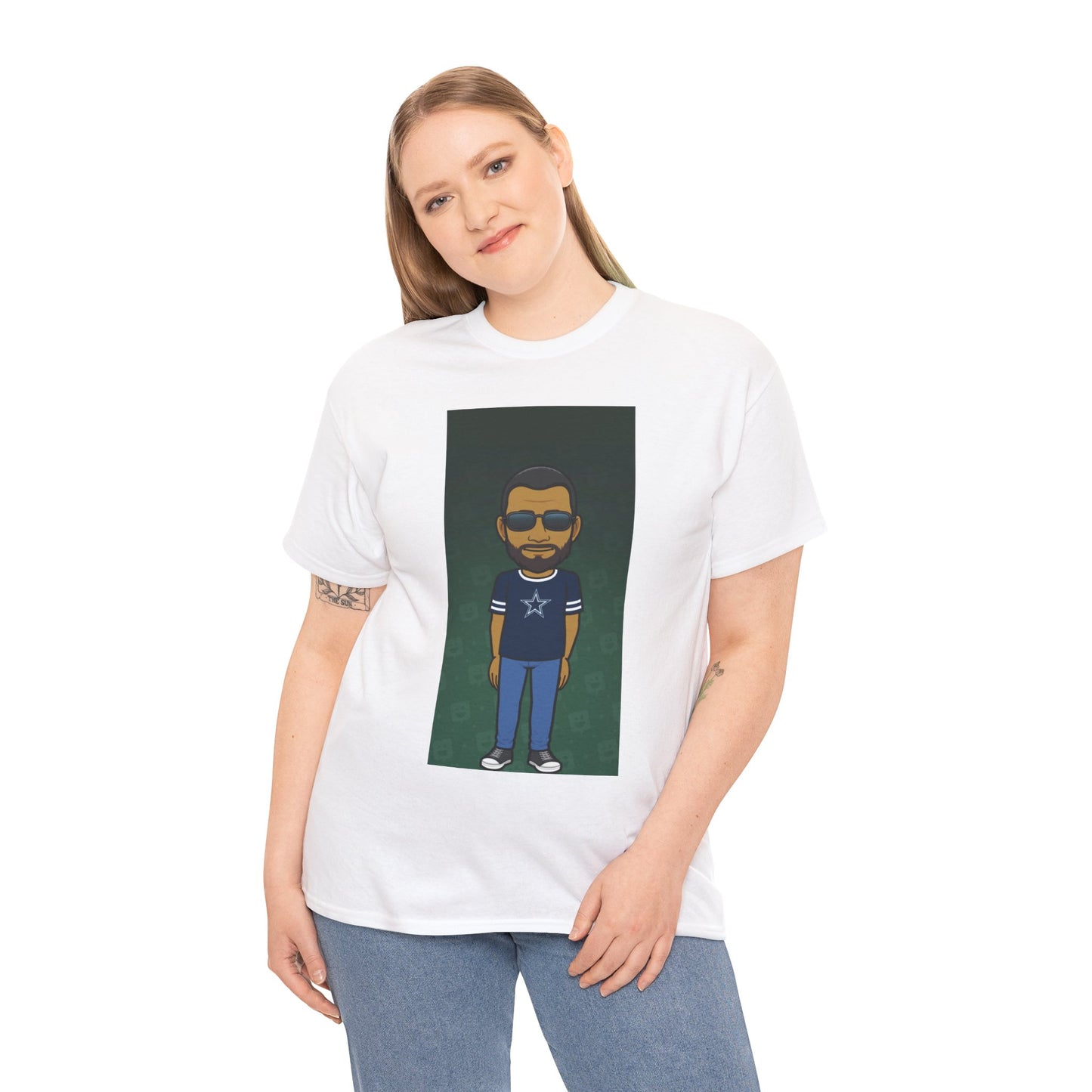 Cartoon Guy Graphic Tee — Personalized Avatar Shirt Printify