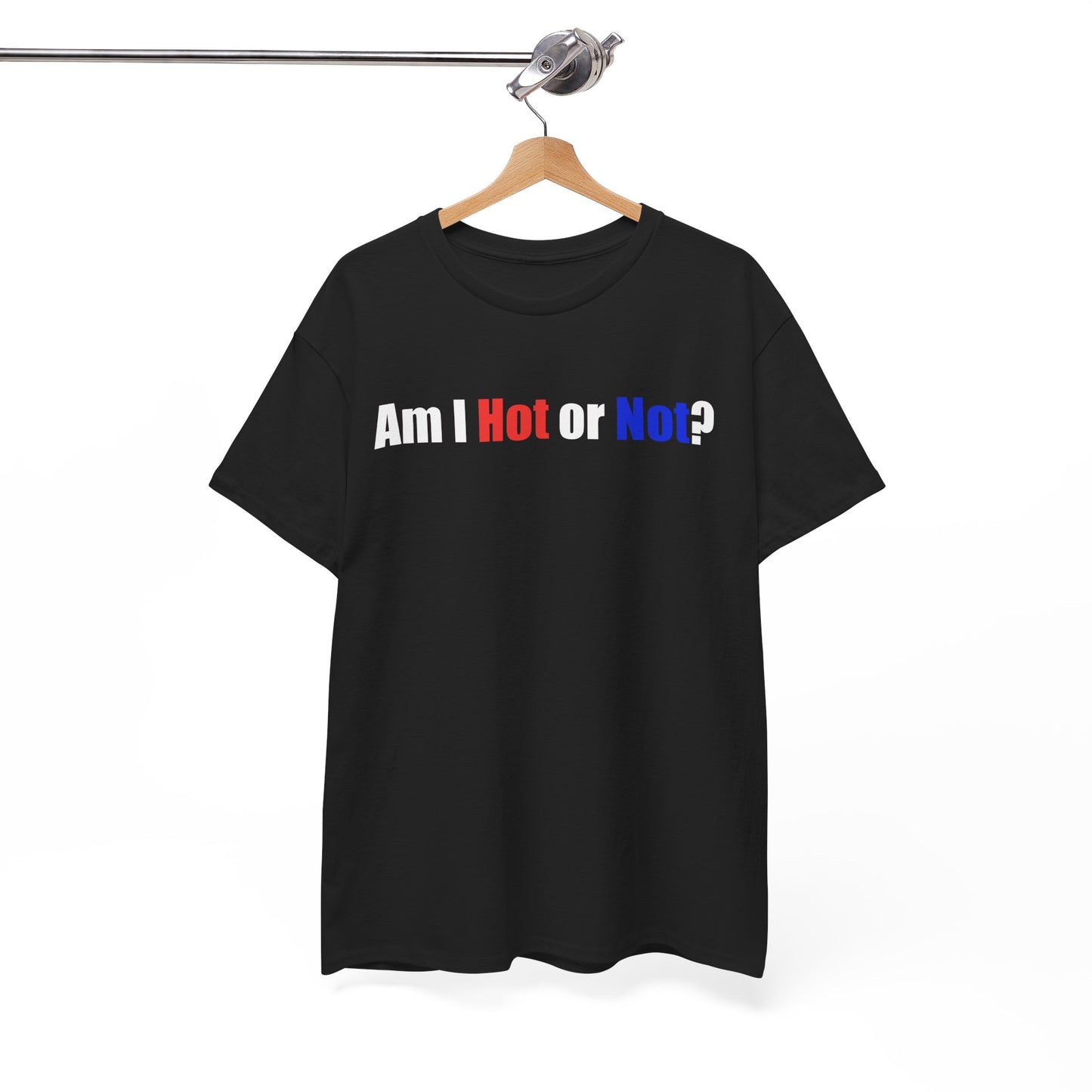 Hot Not Unisex Heavy Cotton Tee - Funny Graphic T-Shirt for Casual Wear