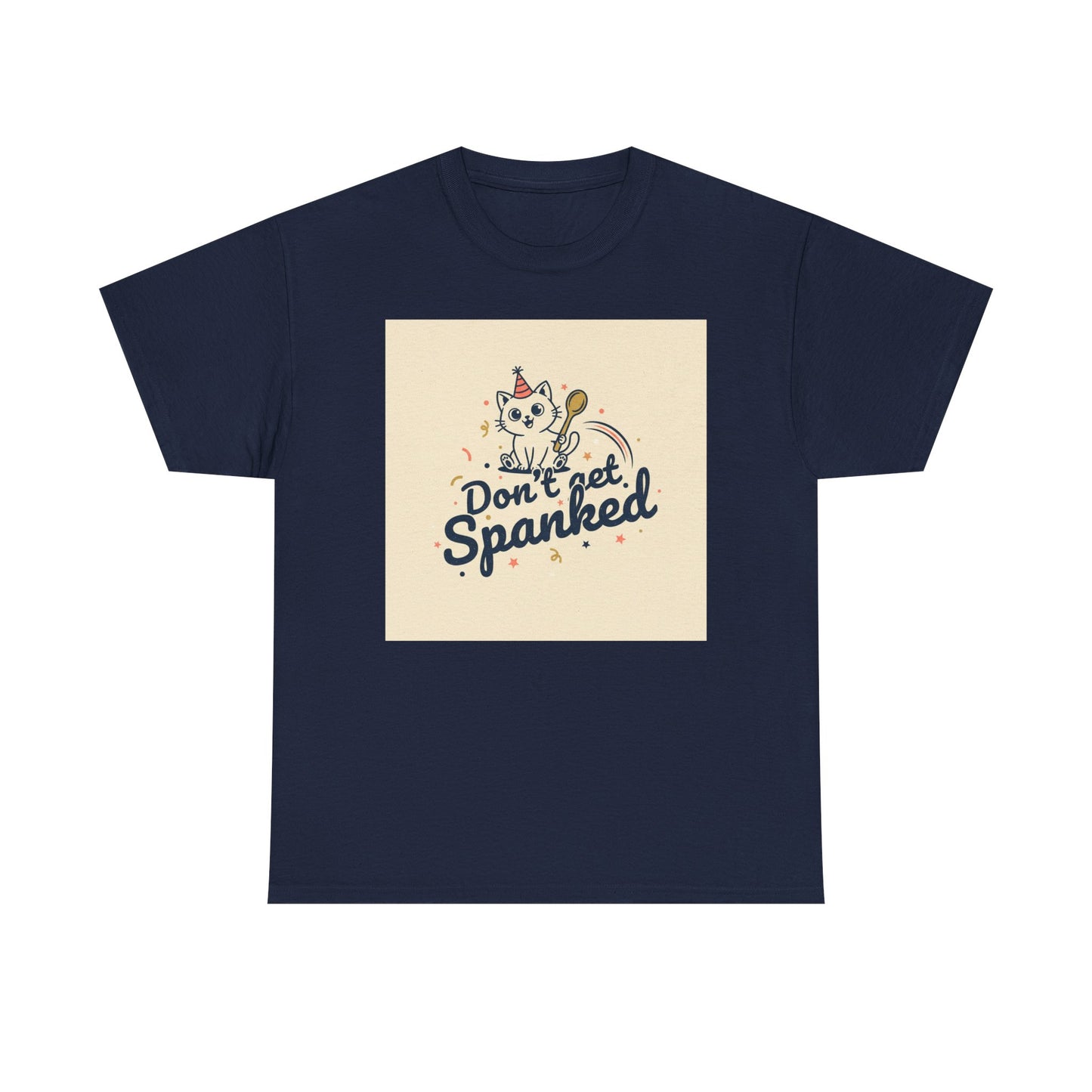 Don’t Get Spanked Cat Tee — Cute Retro Kitten Graphic T-Shirt Printify