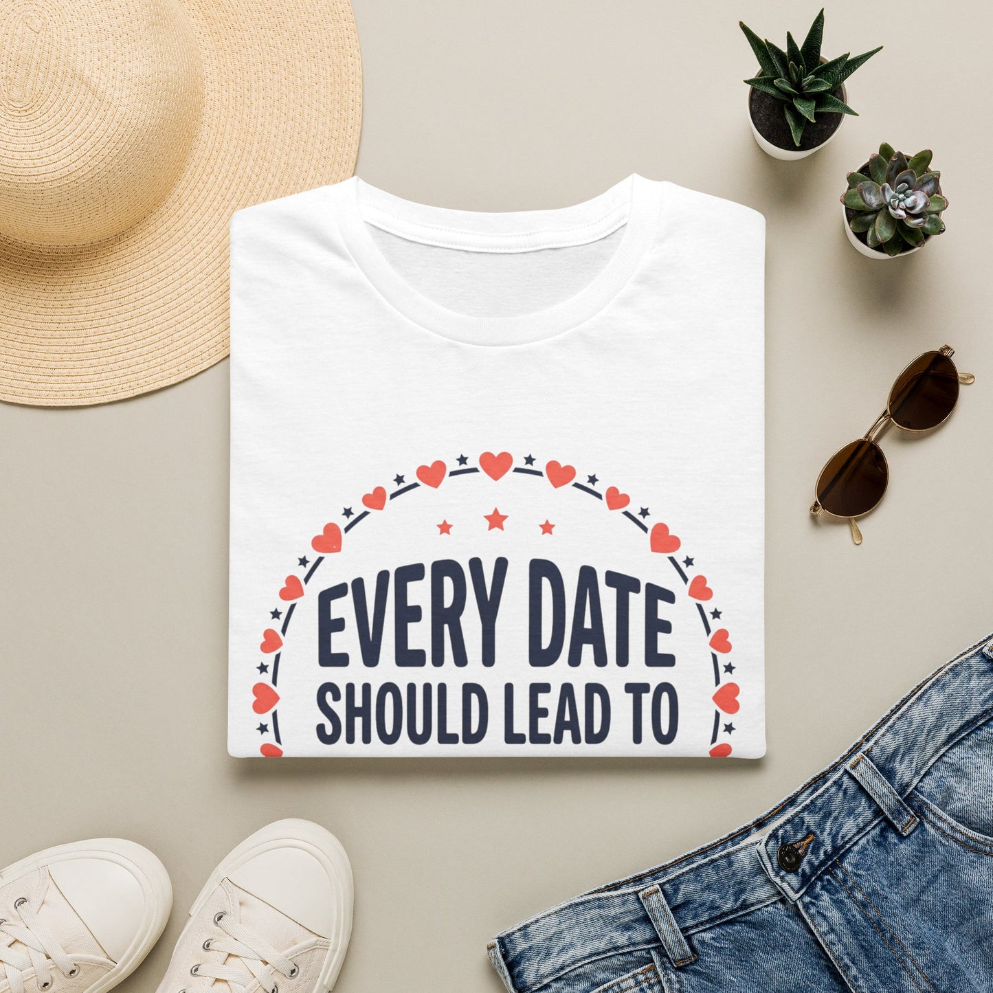 Every Date Should Lead To An Happy Ending T-Shirt — Romantic Valentine’s Tee