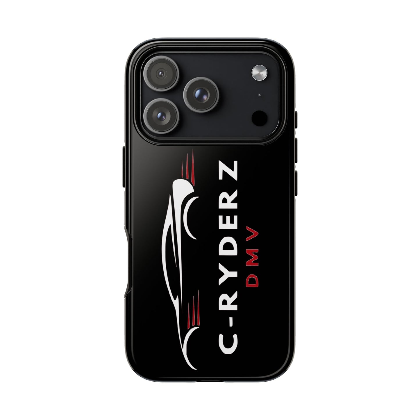 C-Ryderz DMV Black Slim Phone Case — Sporty Car Silhouette Protective Cover Printify