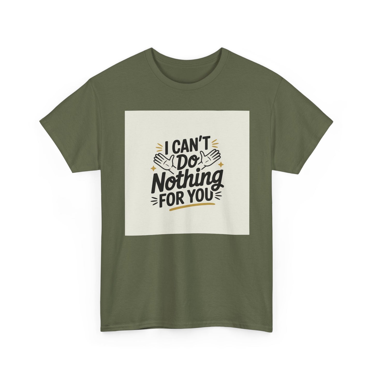 I Can't Do Nothing For You Tee — Funny Sarcastic Graphic Shirt