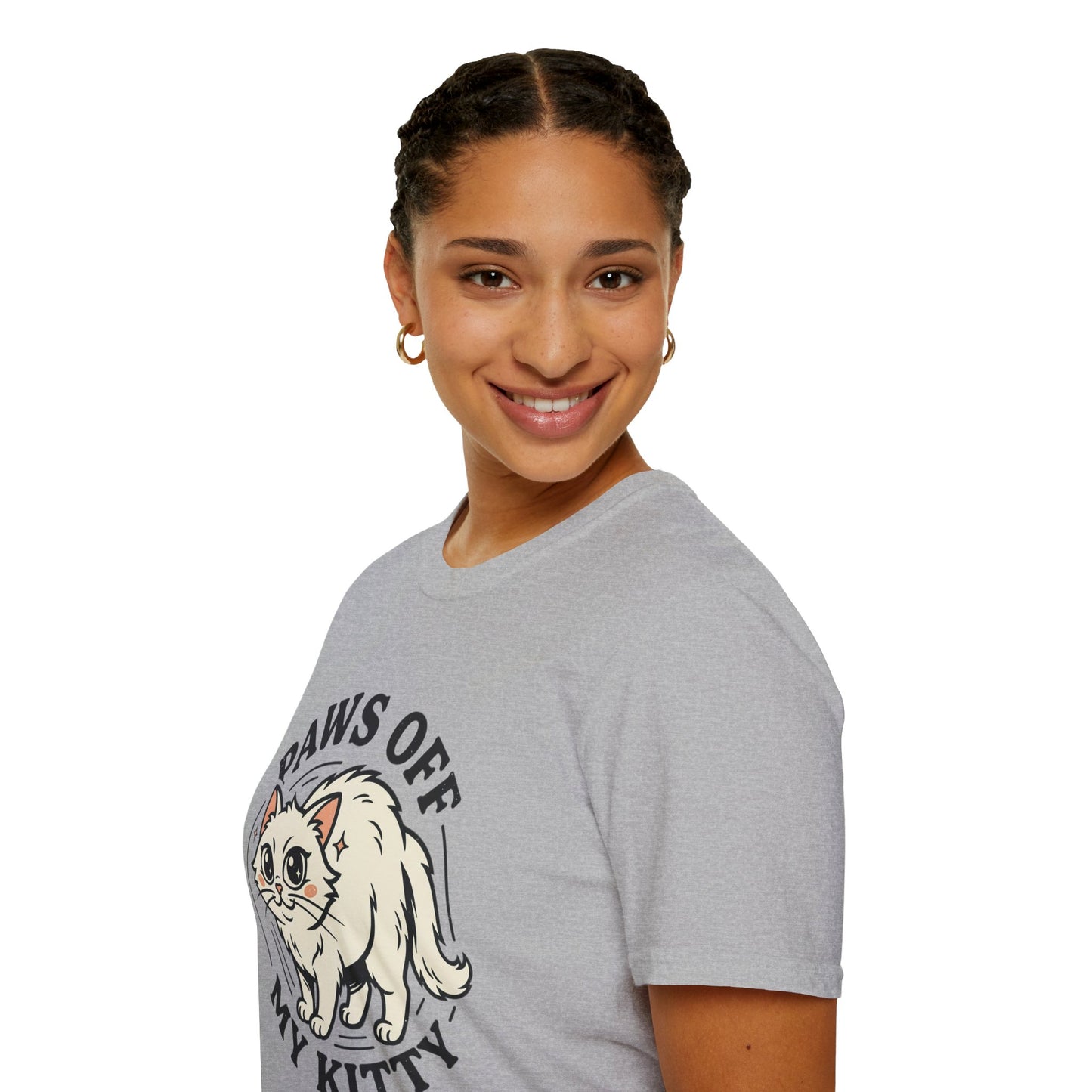 Paws Off My Kitty T-Shirt — Cute Protective Cat Graphic Tee