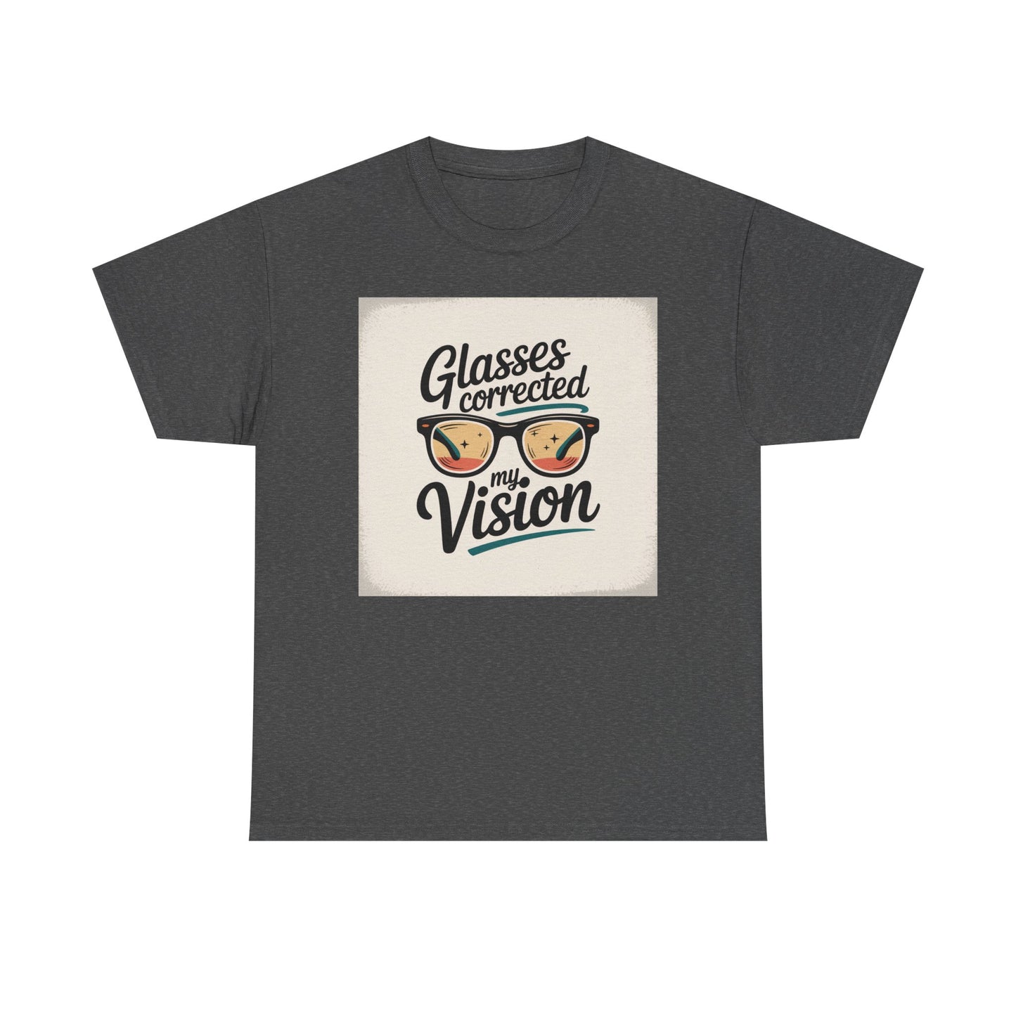 T-Shirt — "Glasses Corrected My Vision" Retro Eyewear Graphic Tee