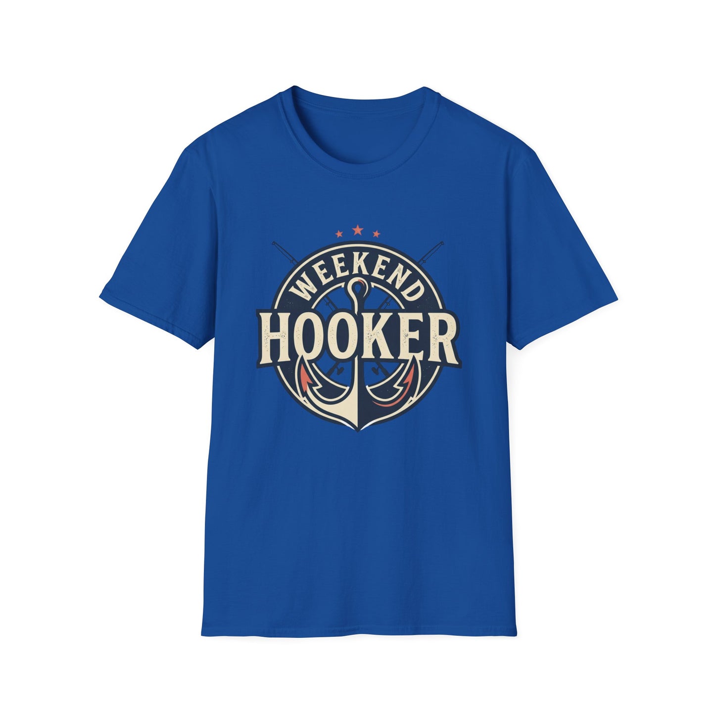 Weekend Hooker Fishing T-Shirt — Anchor & Rod Graphic Tee