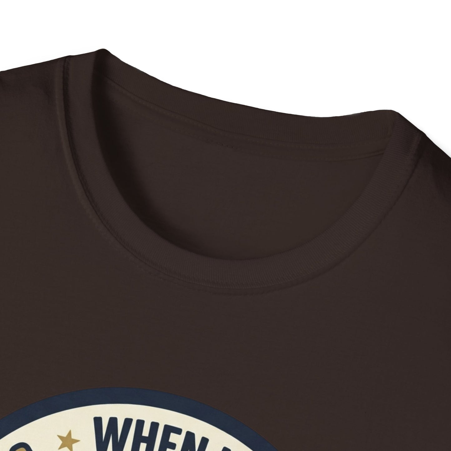 Golf Humor T-Shirt — "When I Hit Hard It May Go In The Wrong Hole" Vintage Golf Joke Tee