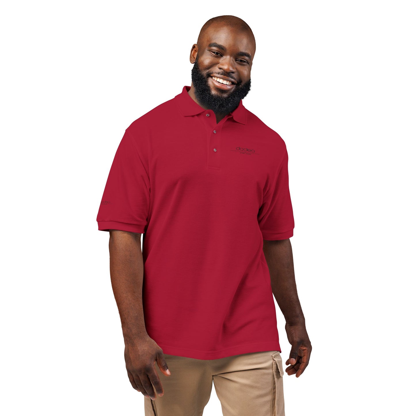 SPAM Embroidered Minimal Logo Polo Shirt — Classic Casual Work & Golf Tee