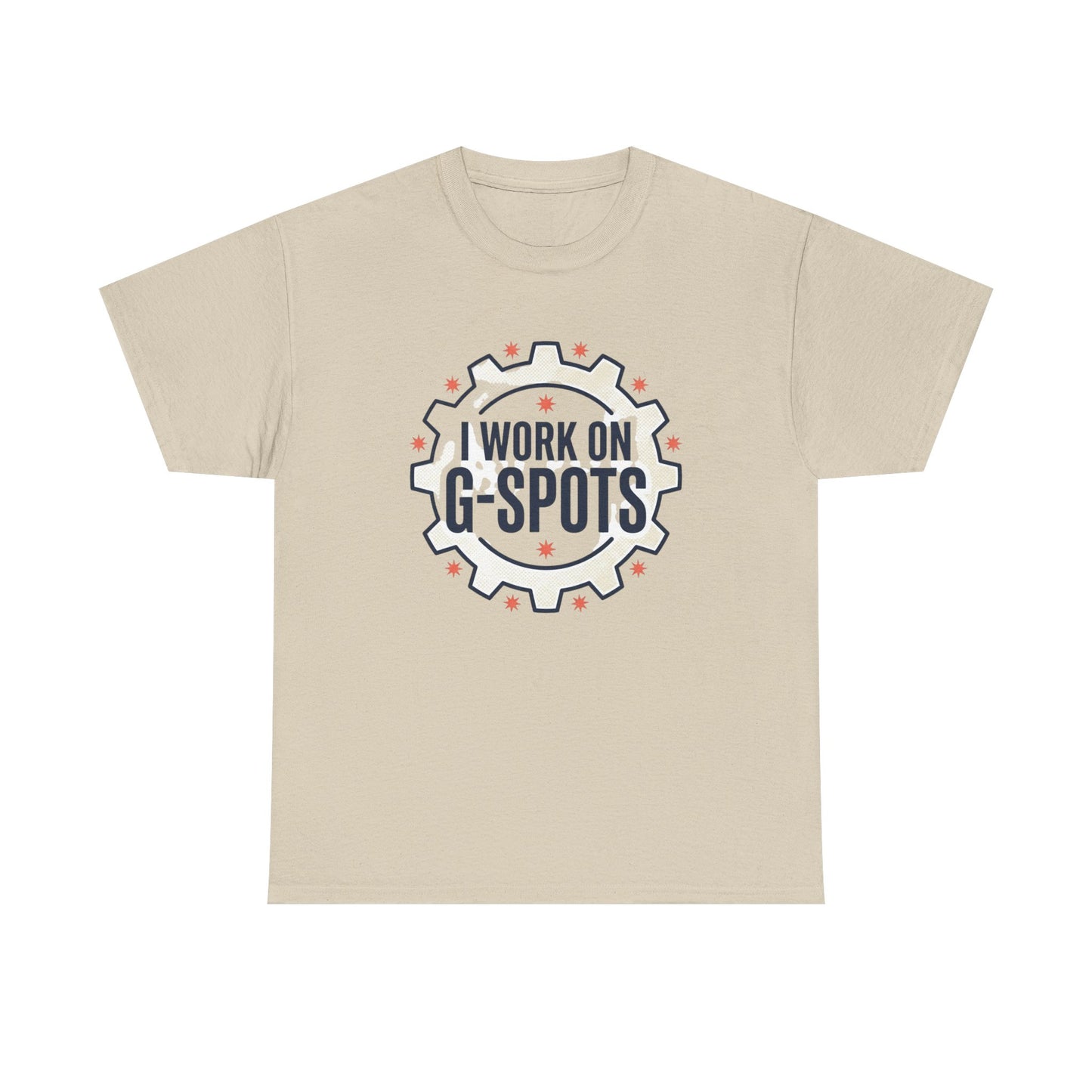 “I Work On G‑Spots” Funny Mechanical Gear Graphic Tee