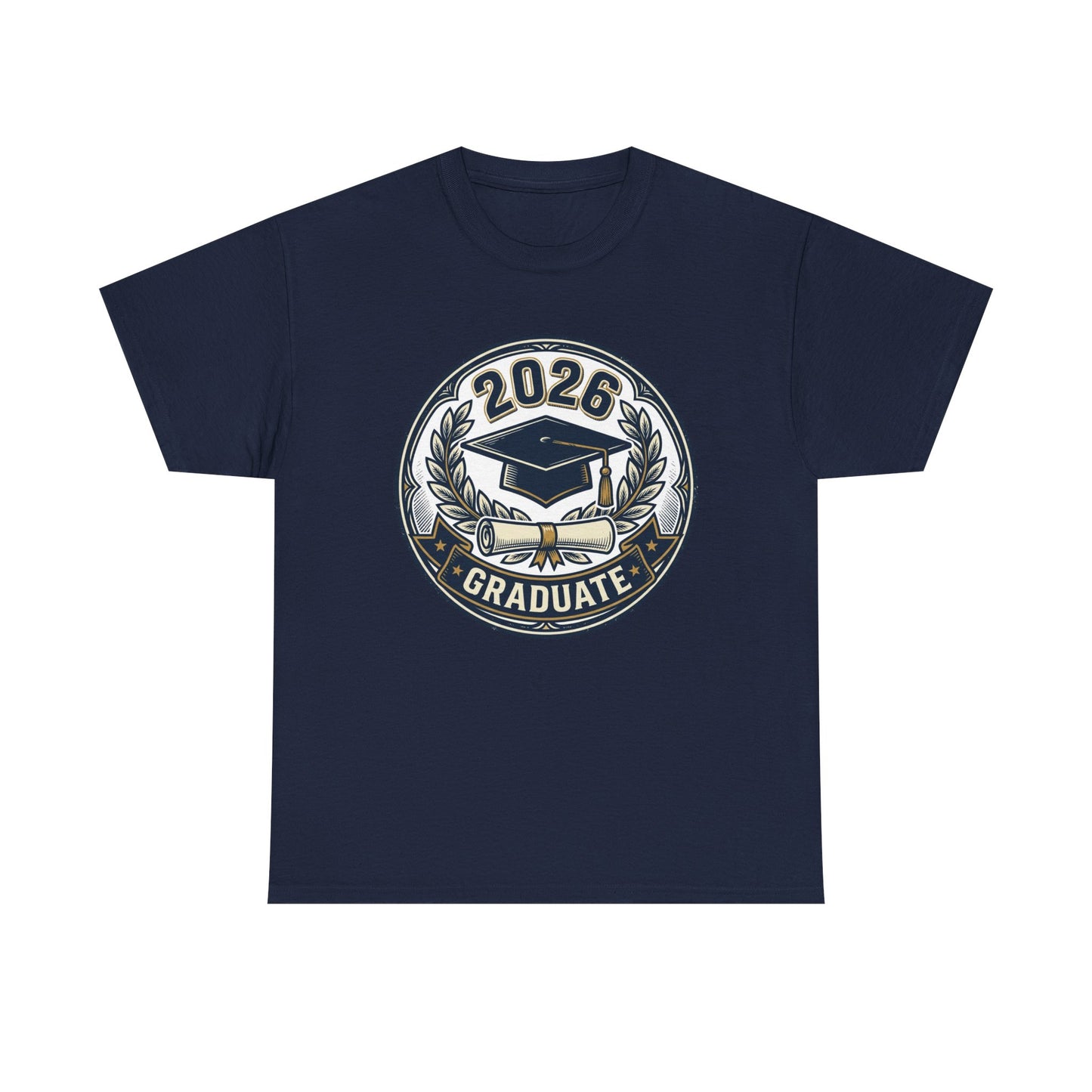 2026 Graduate T-Shirt — Graduation Cap Emblem Tee