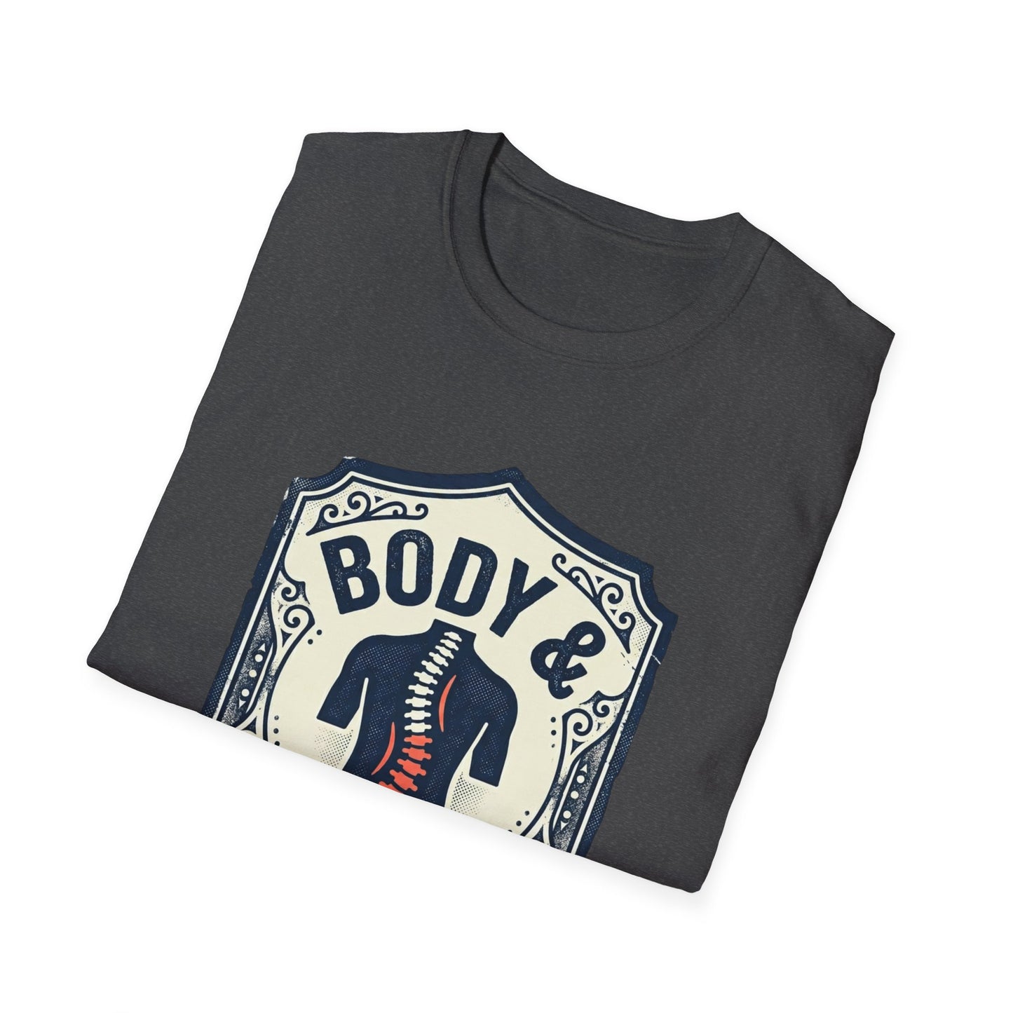 Back Hurts T-Shirt — Body & Back Hurts Graphic Tee for Spine Pain Relief Awareness