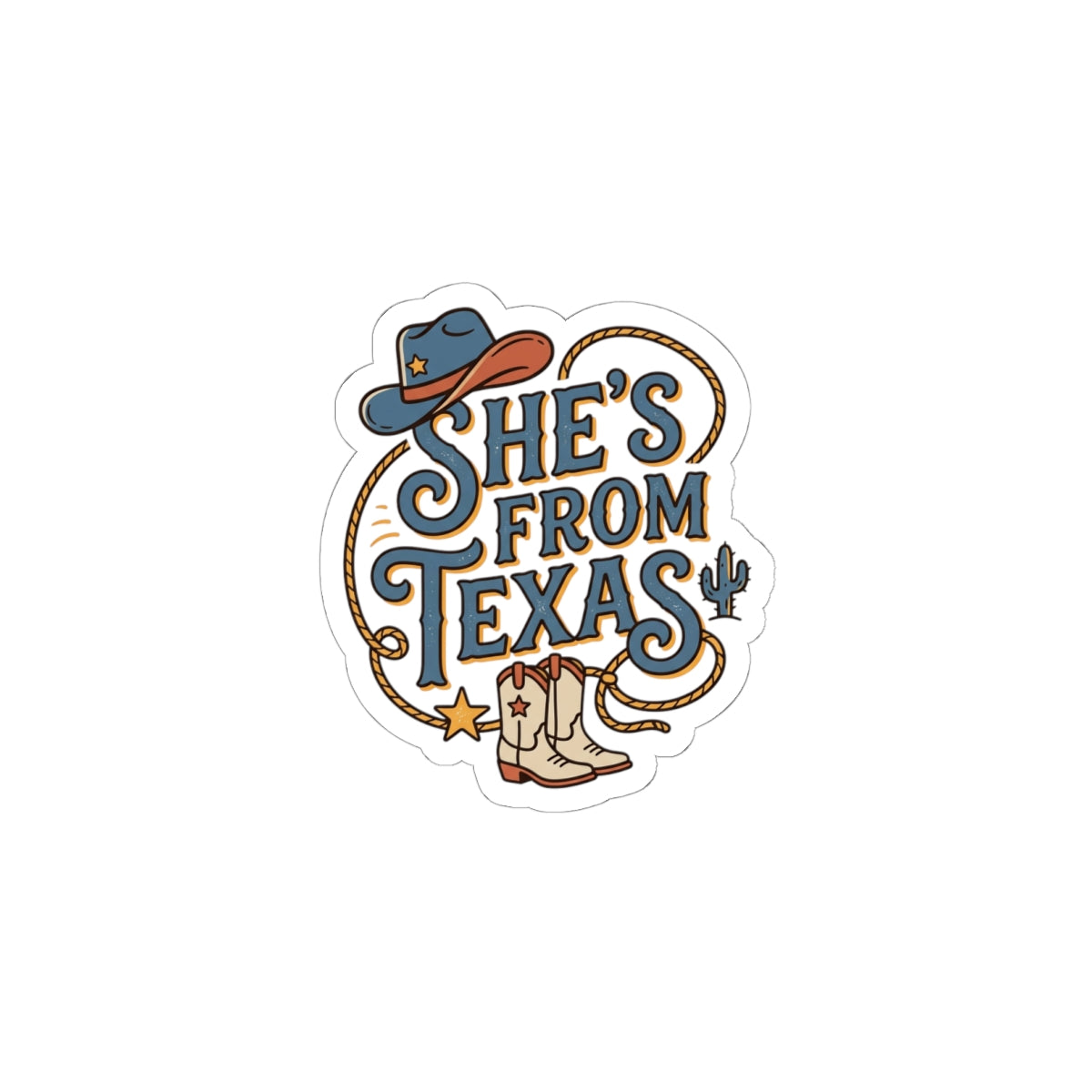 Texas Kiss-Cut Stickers