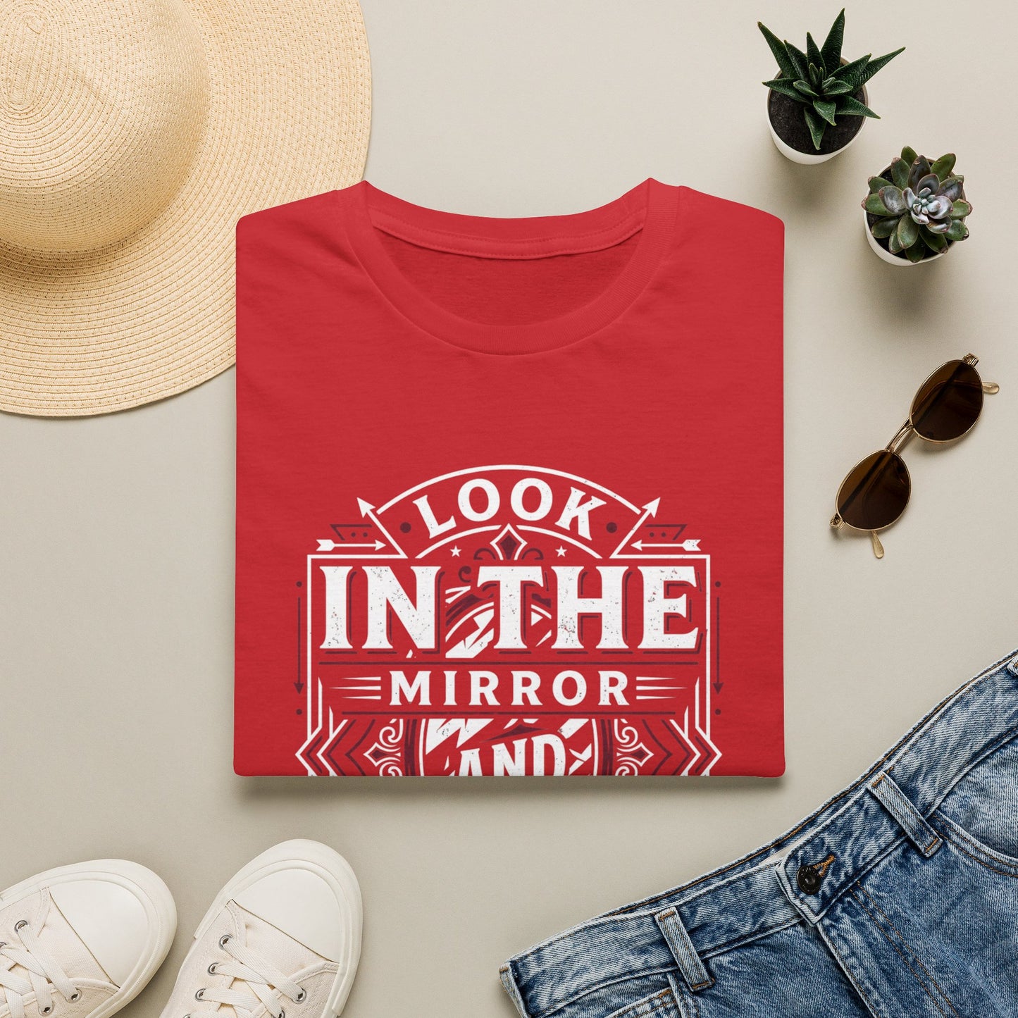 Look in the Mirror Fix Yourself T-Shirt