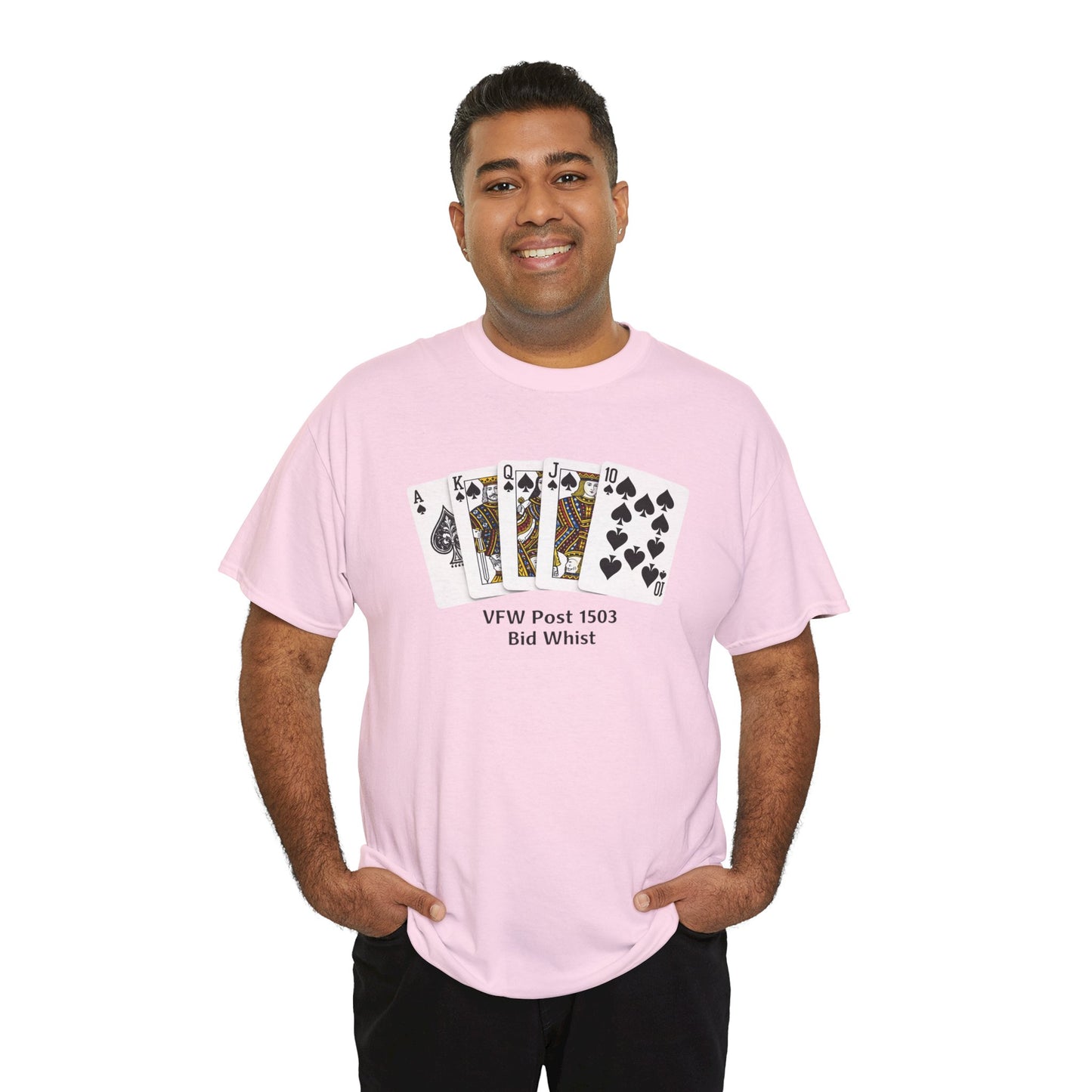 Bid Whist Card Tee — VFW Post 1501 Poker Night T-Shirt