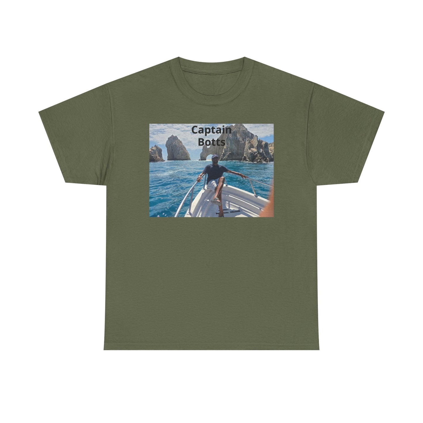 Larry T-Shirt — "Captain Botts" Boat Photo Graphic Tee | Nautical Vacation Crew Shirt