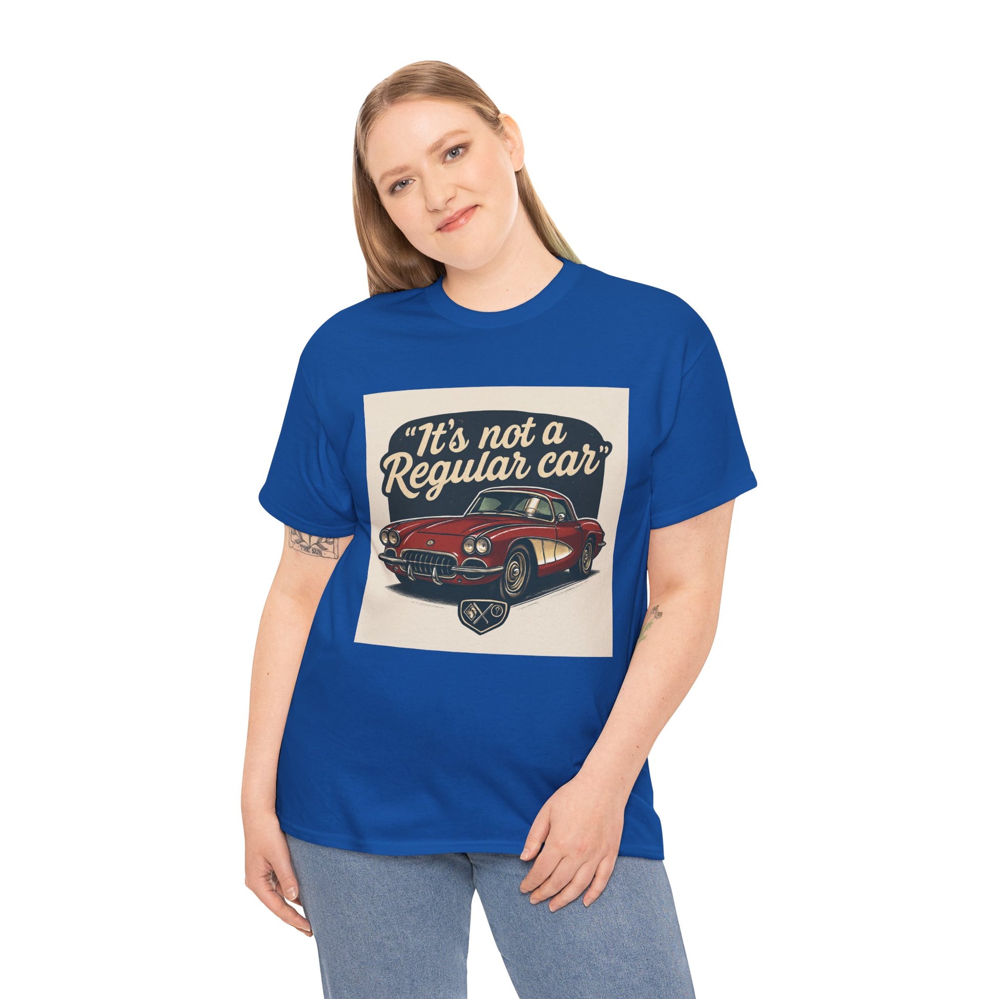 Classic Car Tee — "It's Not a Regular Car" Vintage Muscle Car Shirt Printify