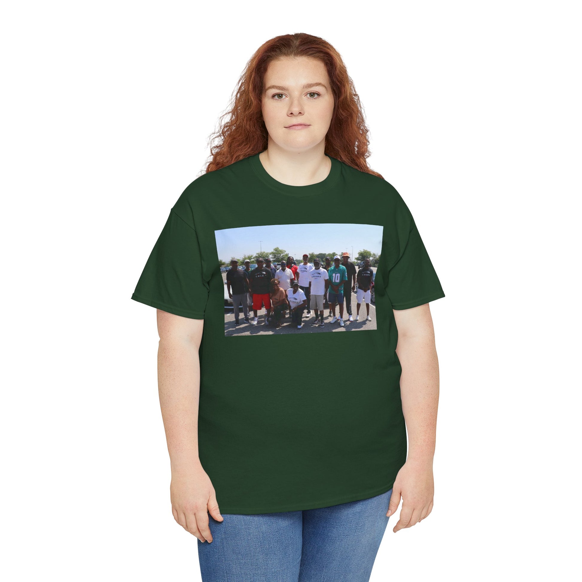 C-RYDERZ Group Photo Custom Tee — Personalized Reunion & Team Picture Shirt Printify