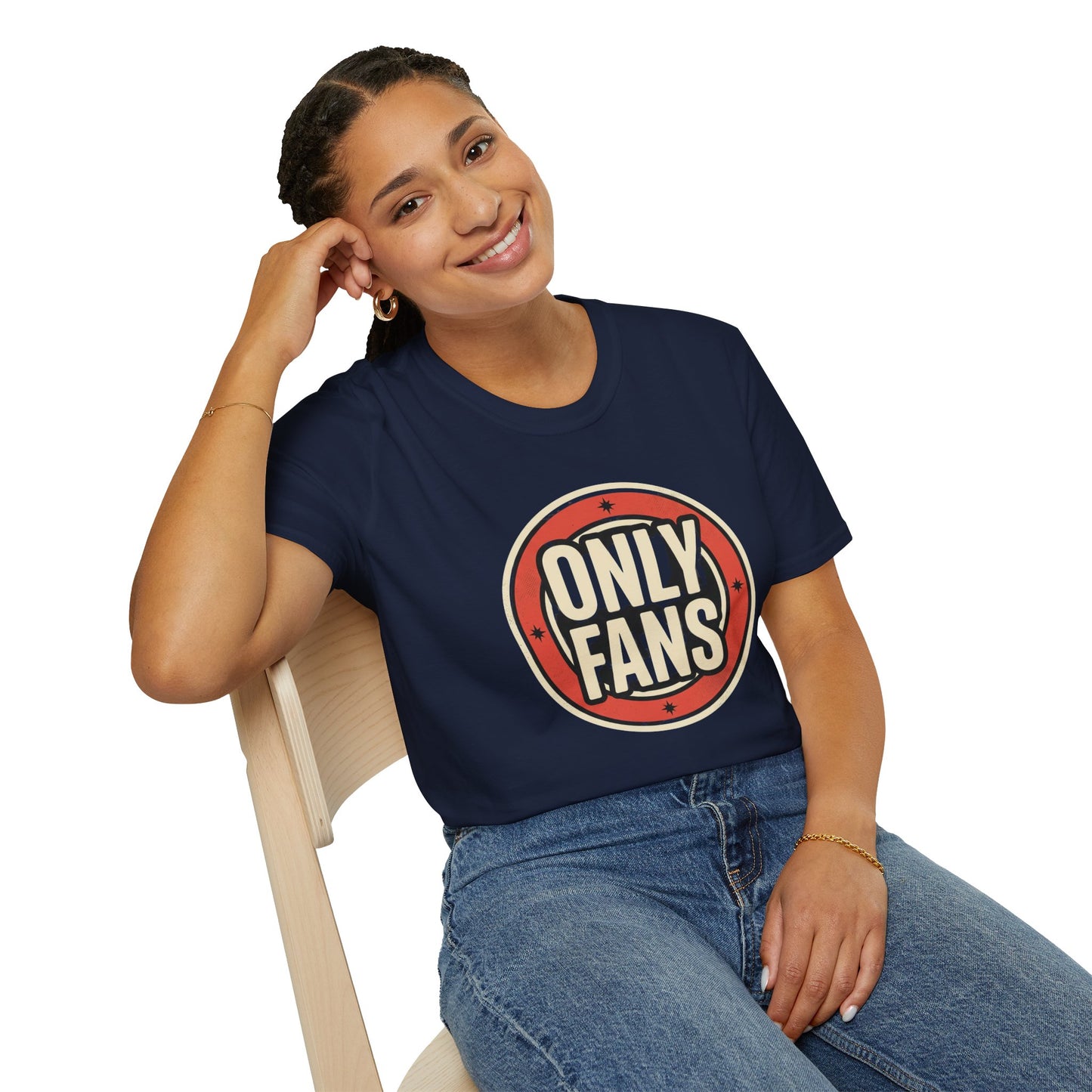 OnlyFans Logo Graphic T-Shirt — Retro Circle Design