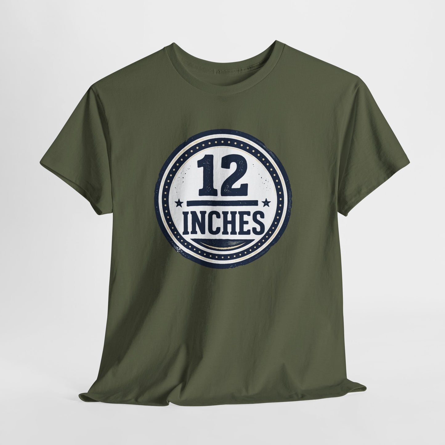 12 Inches Badge T-Shirt — Vintage Stamp Graphic Tee