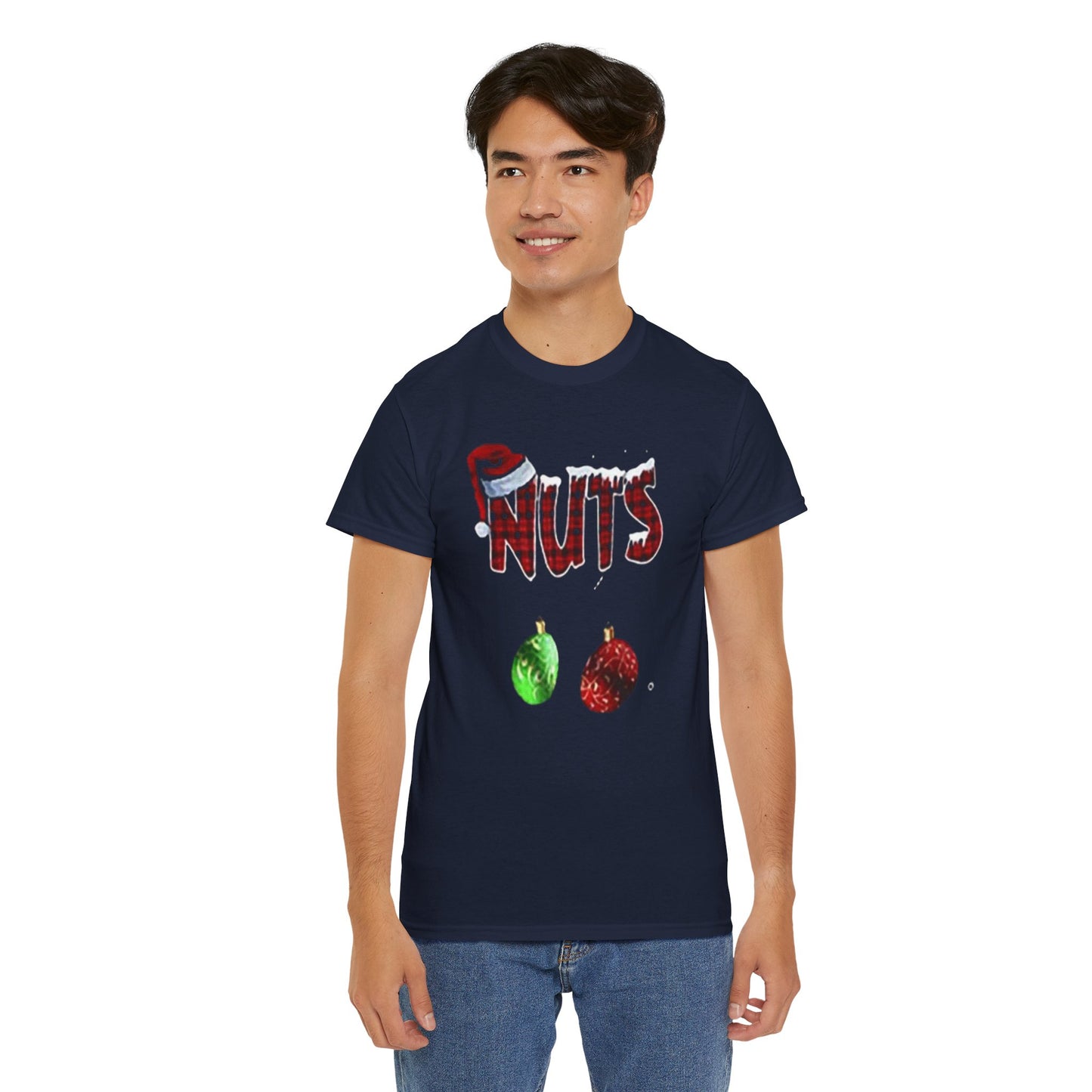 Holiday 'Nuts' Tee — Funny Christmas Ornament Graphic T-Shirt Printify