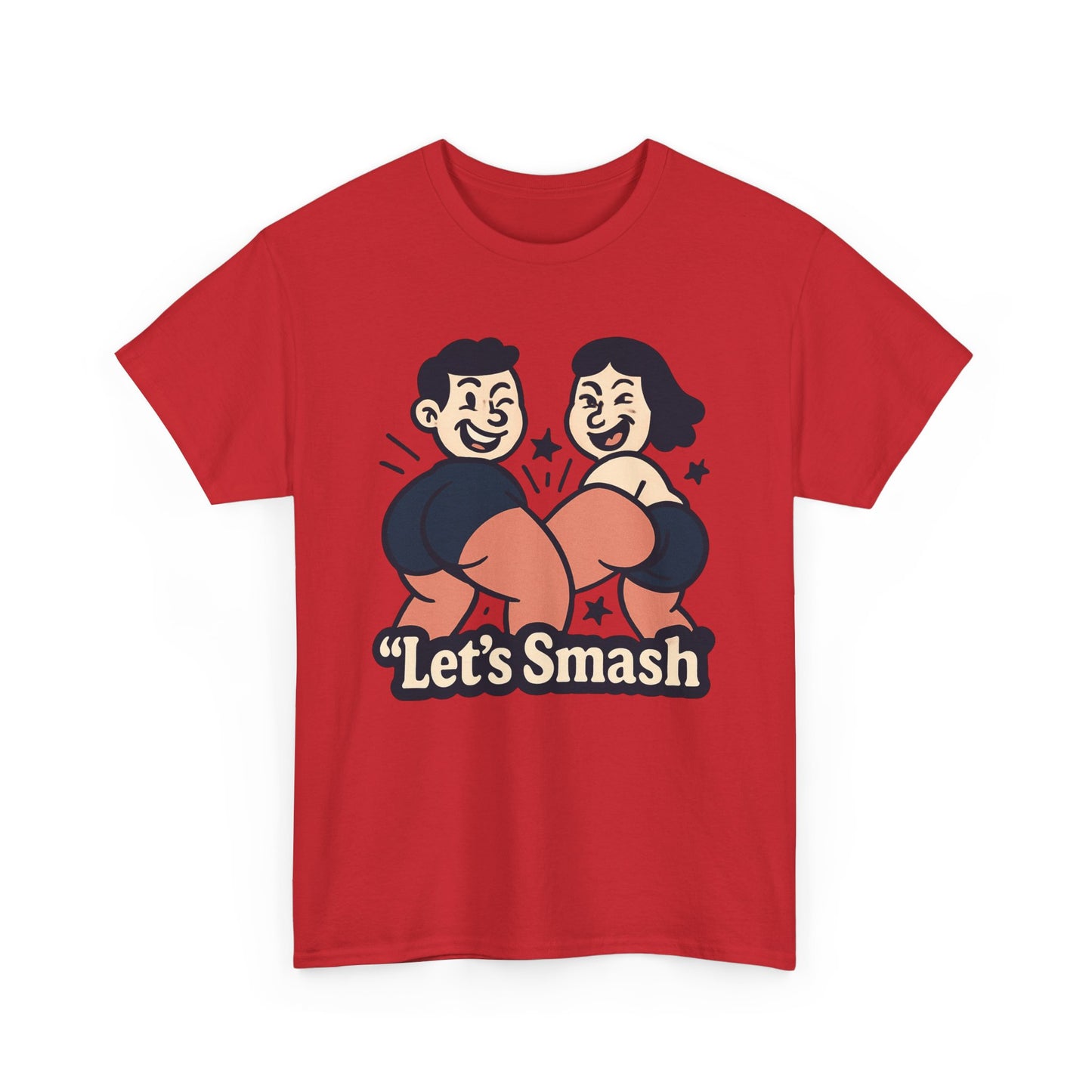Let's Smash Tee — Retro Couples Valentine's T-Shirt