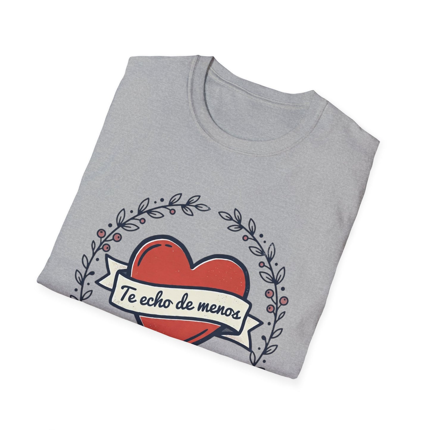 "Te echo de menos" Heart Wreath | Spanish Missing You Valentine Gift