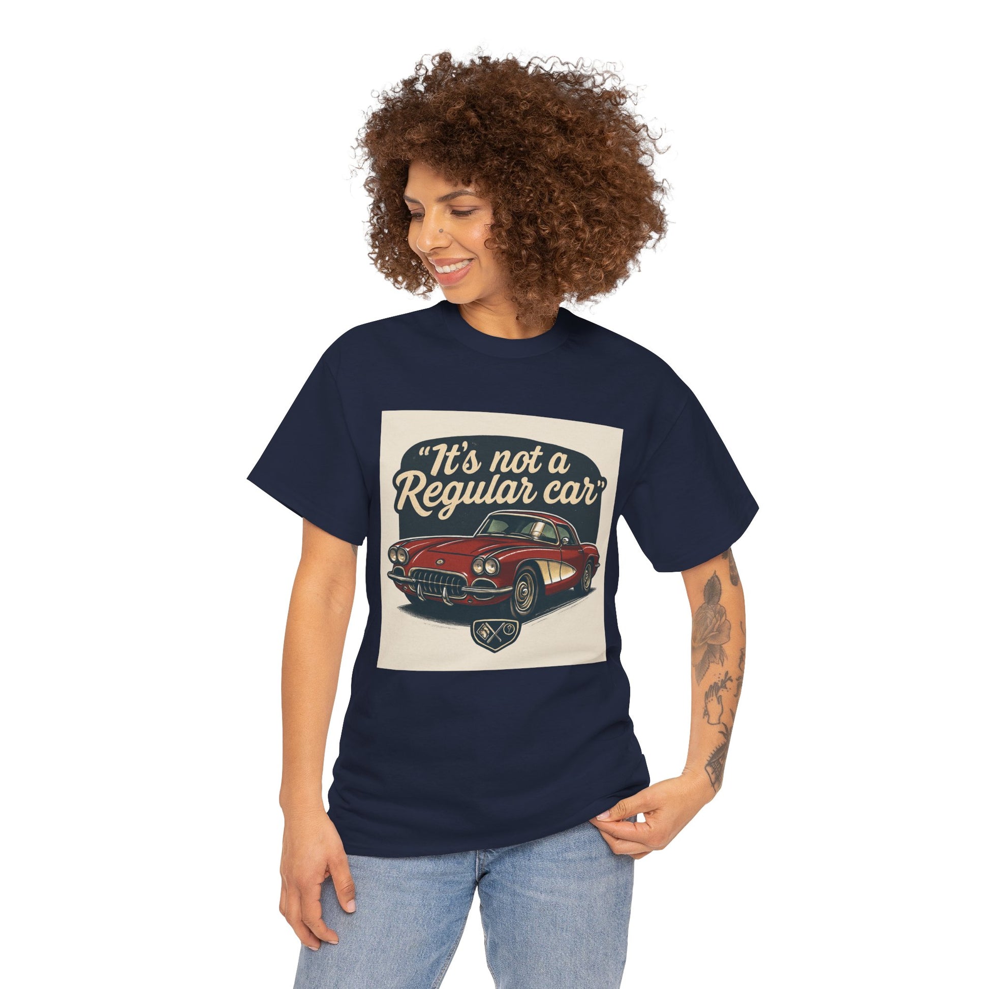 Classic Car Tee — "It's Not a Regular Car" Vintage Muscle Car Shirt Printify