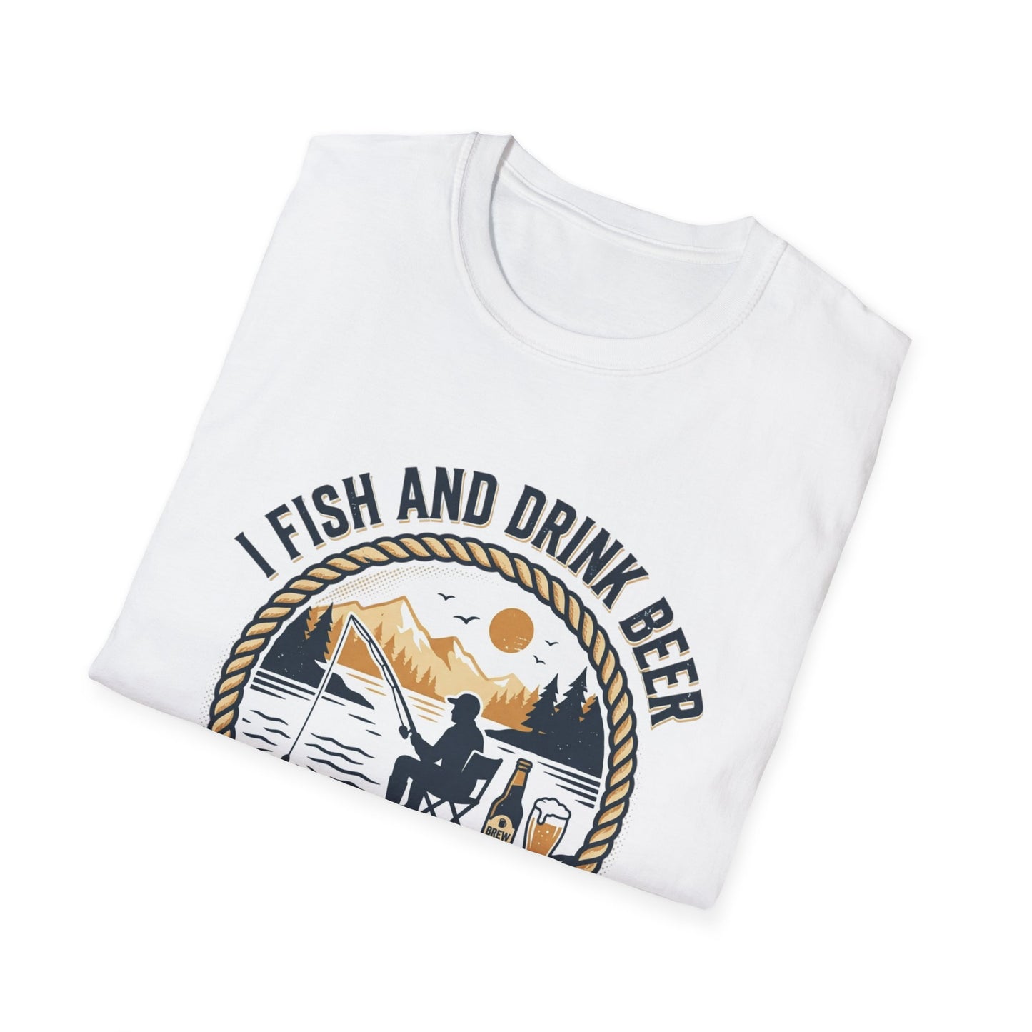 Fishing & Beer T-Shirt — "I Fish and Drink Beer" Relax & Cast Graphic Tee