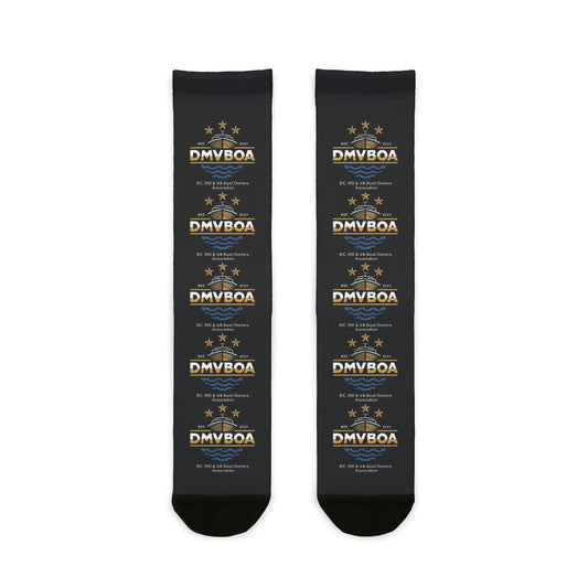 DMVBOA Golden Star Wave Sublimation Crew Socks