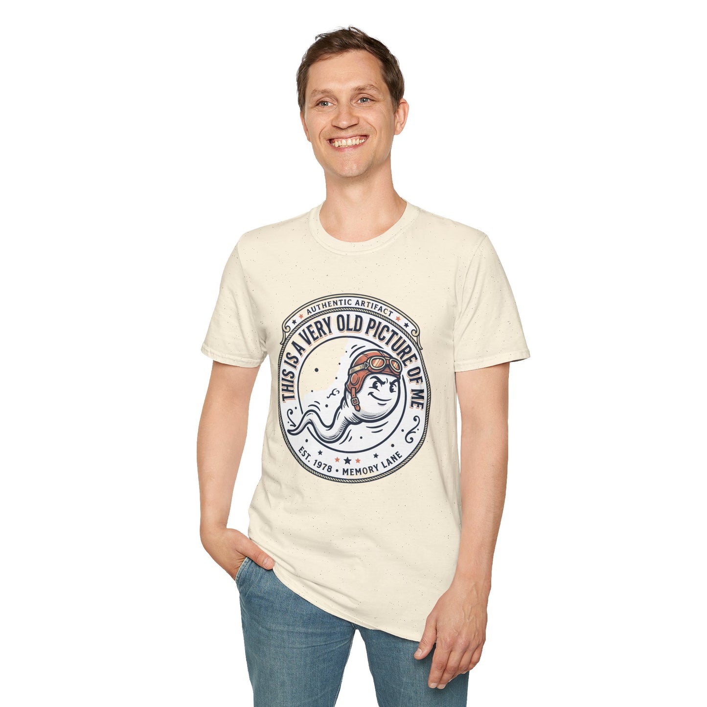 "This Is A Very Old Picture Of Me" Retro Marine Tee