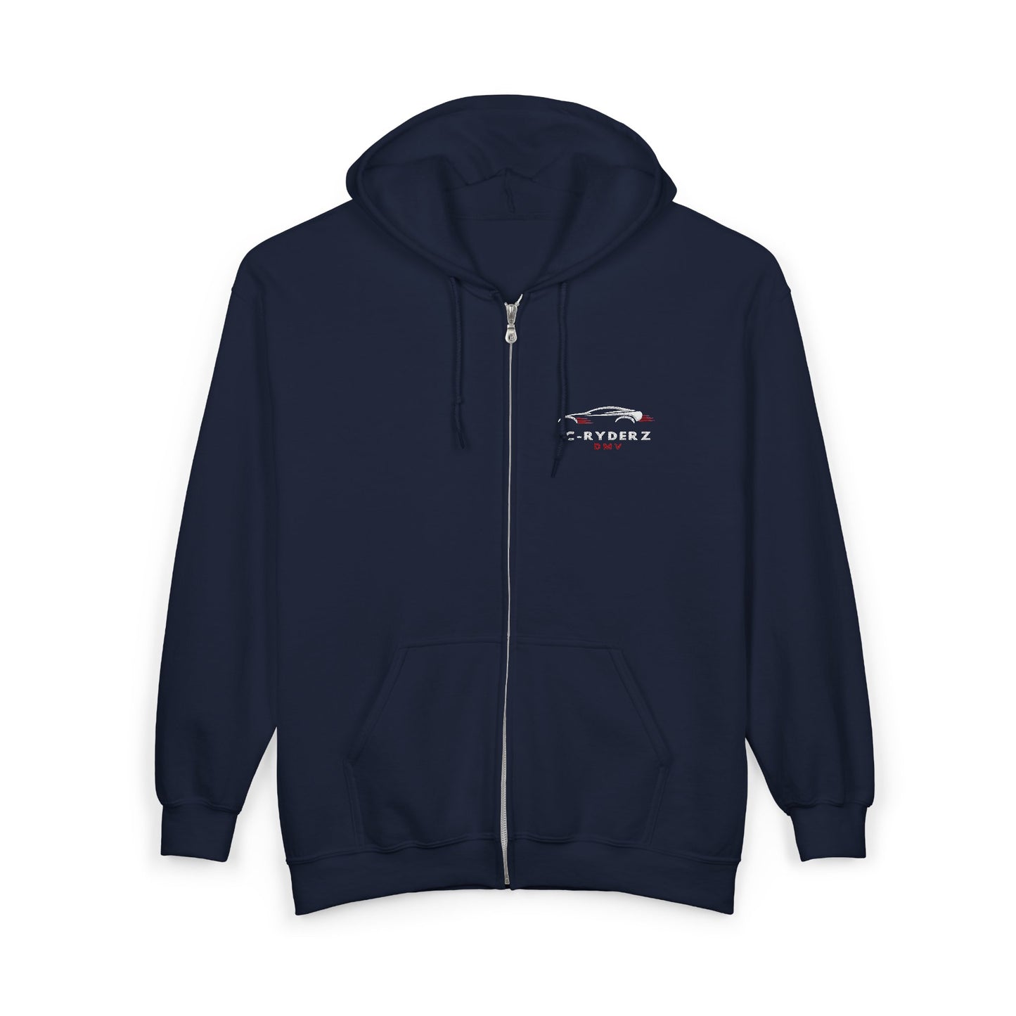 C-RYDERZ Classic Full Zip Hoodie with Car Design